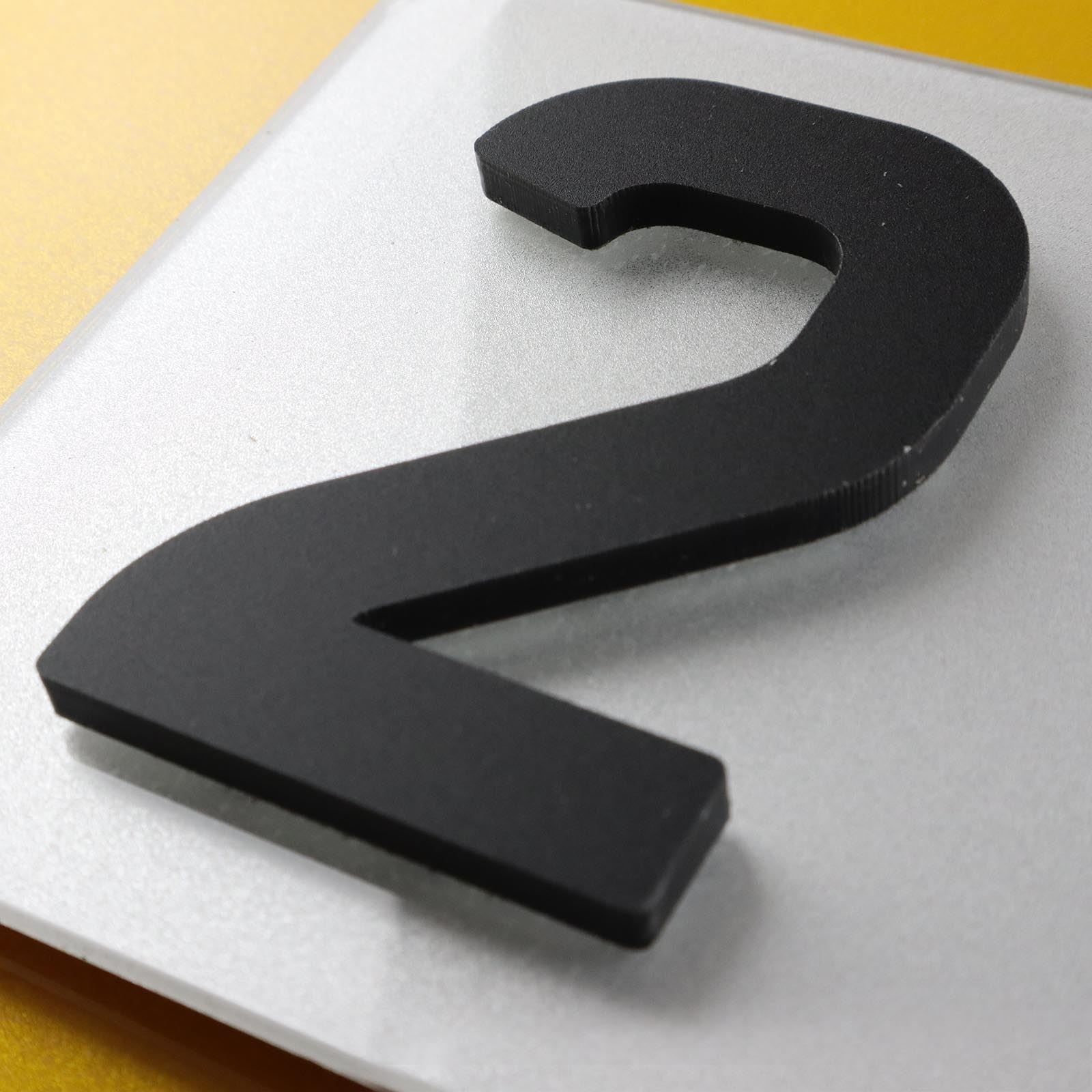 10x 5mm Matte X-Thick Acrylic 3D 4D Number Plate Letters Digits Wholesale