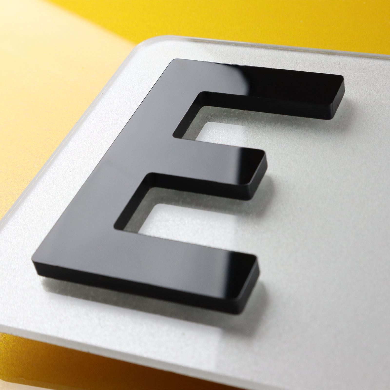 10x 5mm Gloss X-Thick Acrylic 3D 4D Number Plate Letters Digits Wholesale