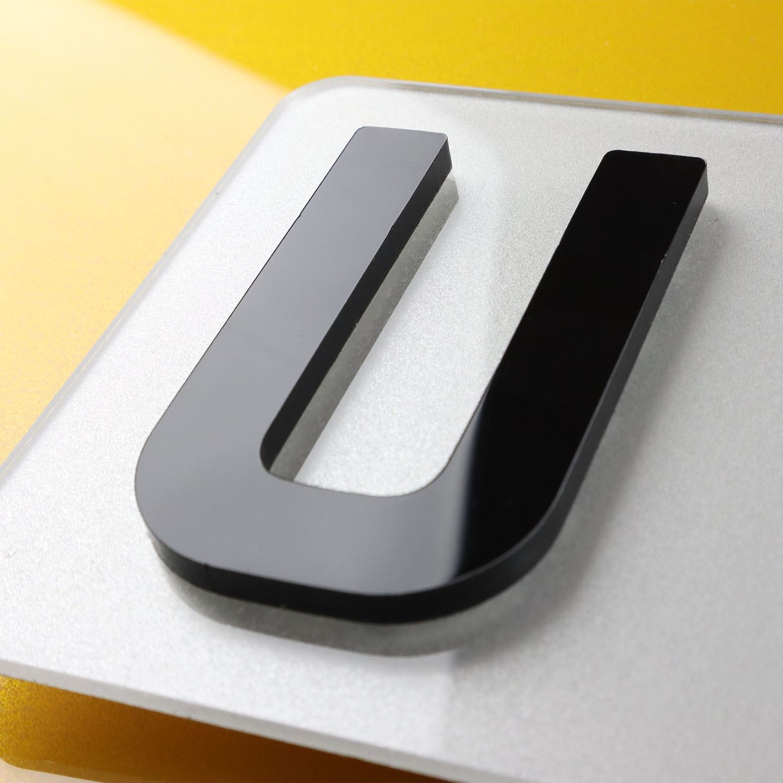 10x 5mm Gloss X-Thick Acrylic 3D 4D Number Plate Letters Digits Wholesale