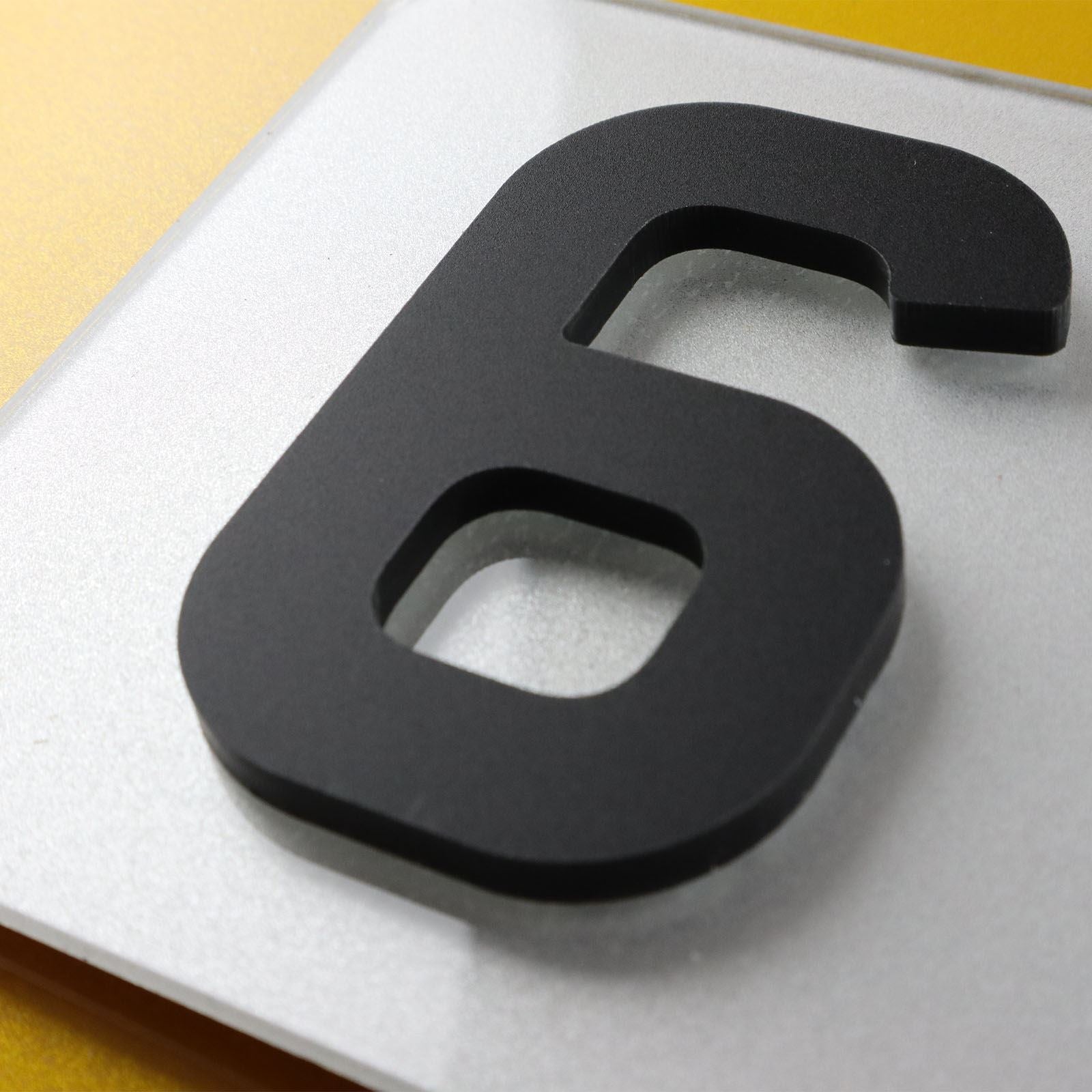 10x 5mm Matte X-Thick Acrylic 3D 4D Number Plate Letters Digits Wholesale