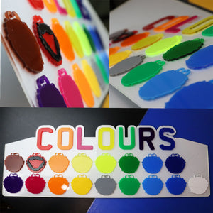 Up to 14x Colour Krystal 4D Acrylic Wholesale Number Plate Digits