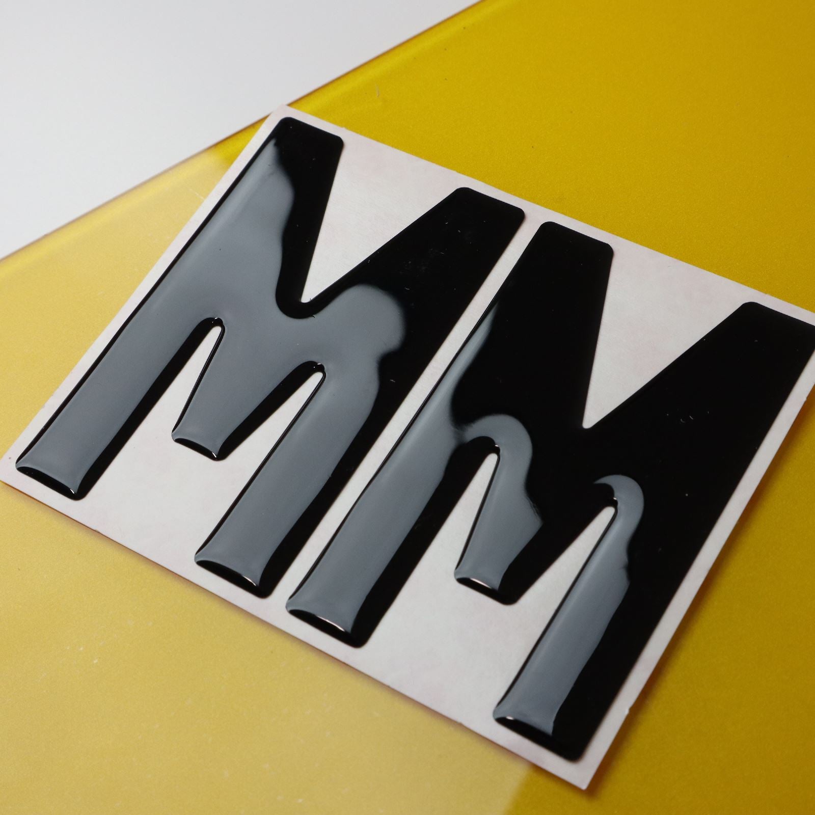 10x 3mm Gloss Acrylic 3D 4D Car Number Plate Letters Digits Wholesale