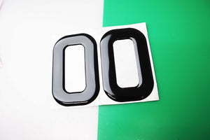 10x 3mm Gloss Acrylic 3D 4D Car Number Plate Letters Digits Wholesale