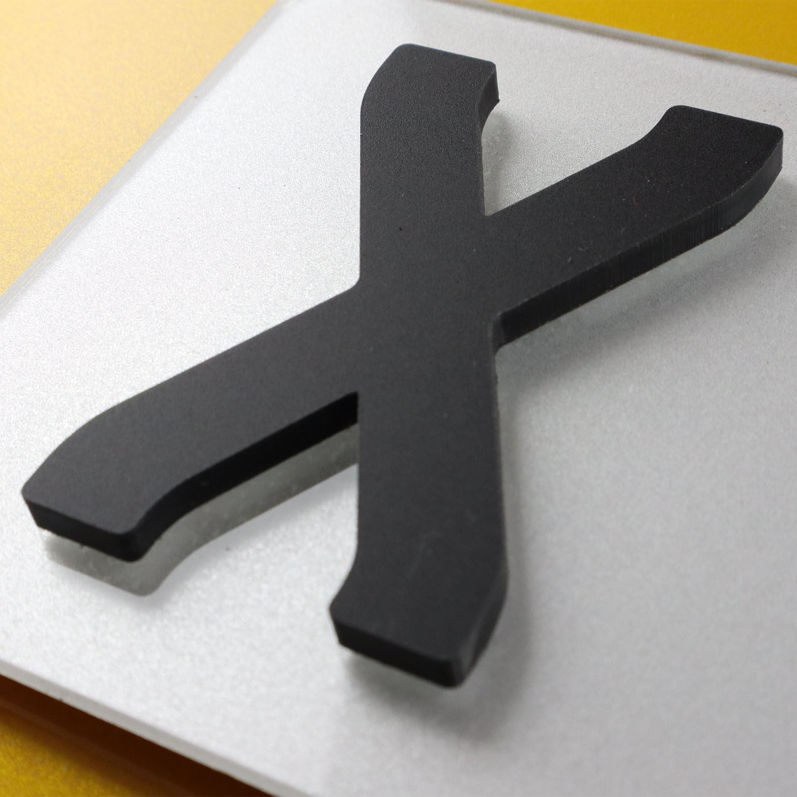 10x 5mm Matte X-Thick Acrylic 3D 4D Number Plate Letters Digits Wholesale