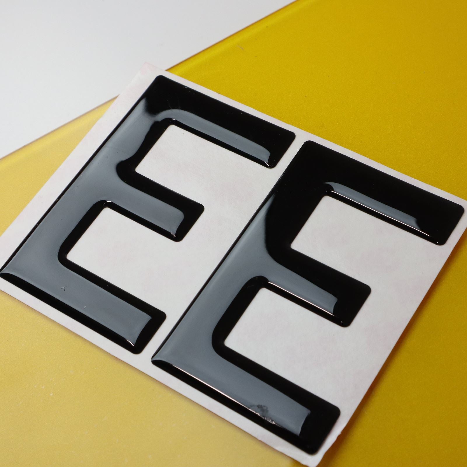 10x 3mm Gloss Acrylic 3D 4D Car Number Plate Letters Digits Wholesale