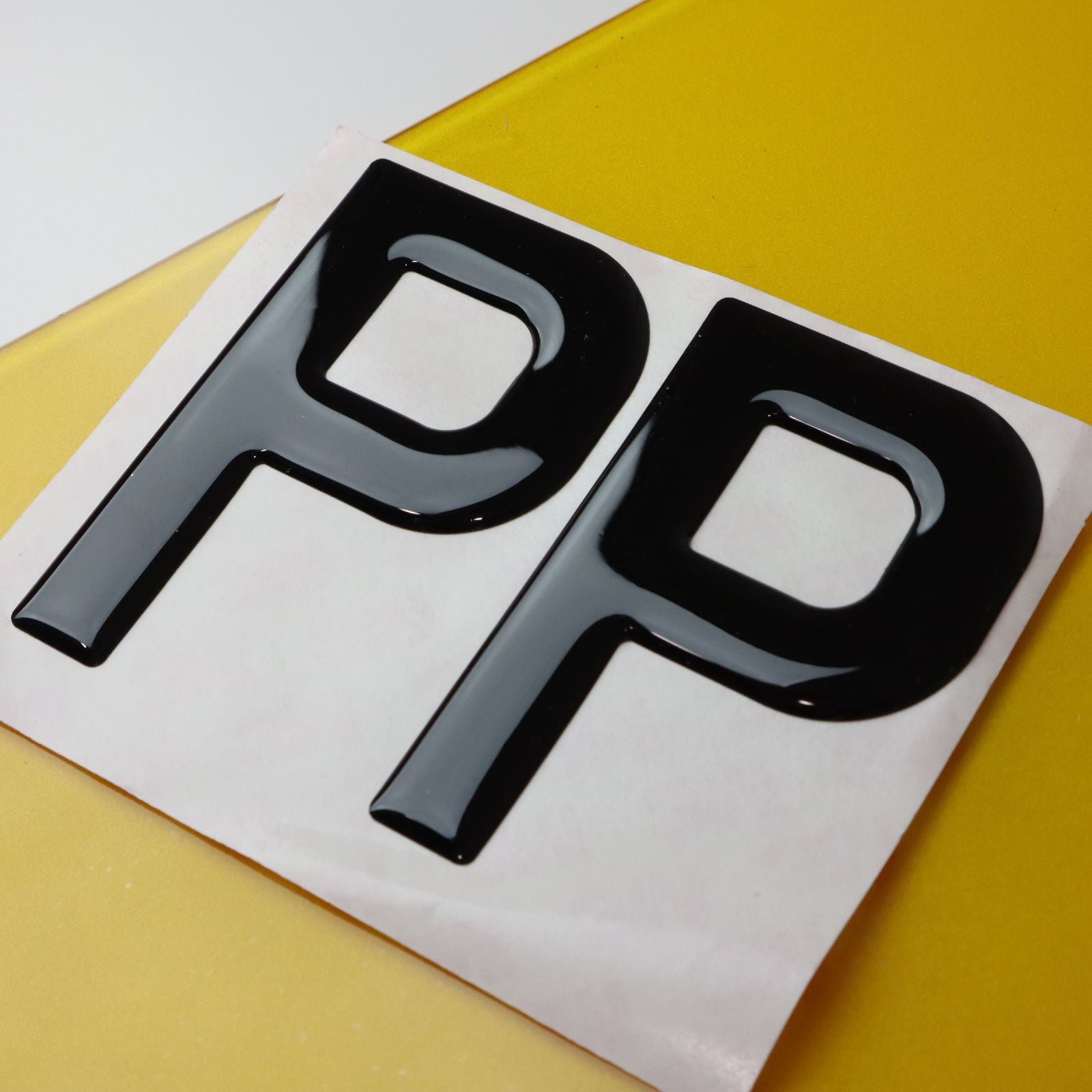10x 3mm Gloss Acrylic 3D 4D Car Number Plate Letters Digits Wholesale