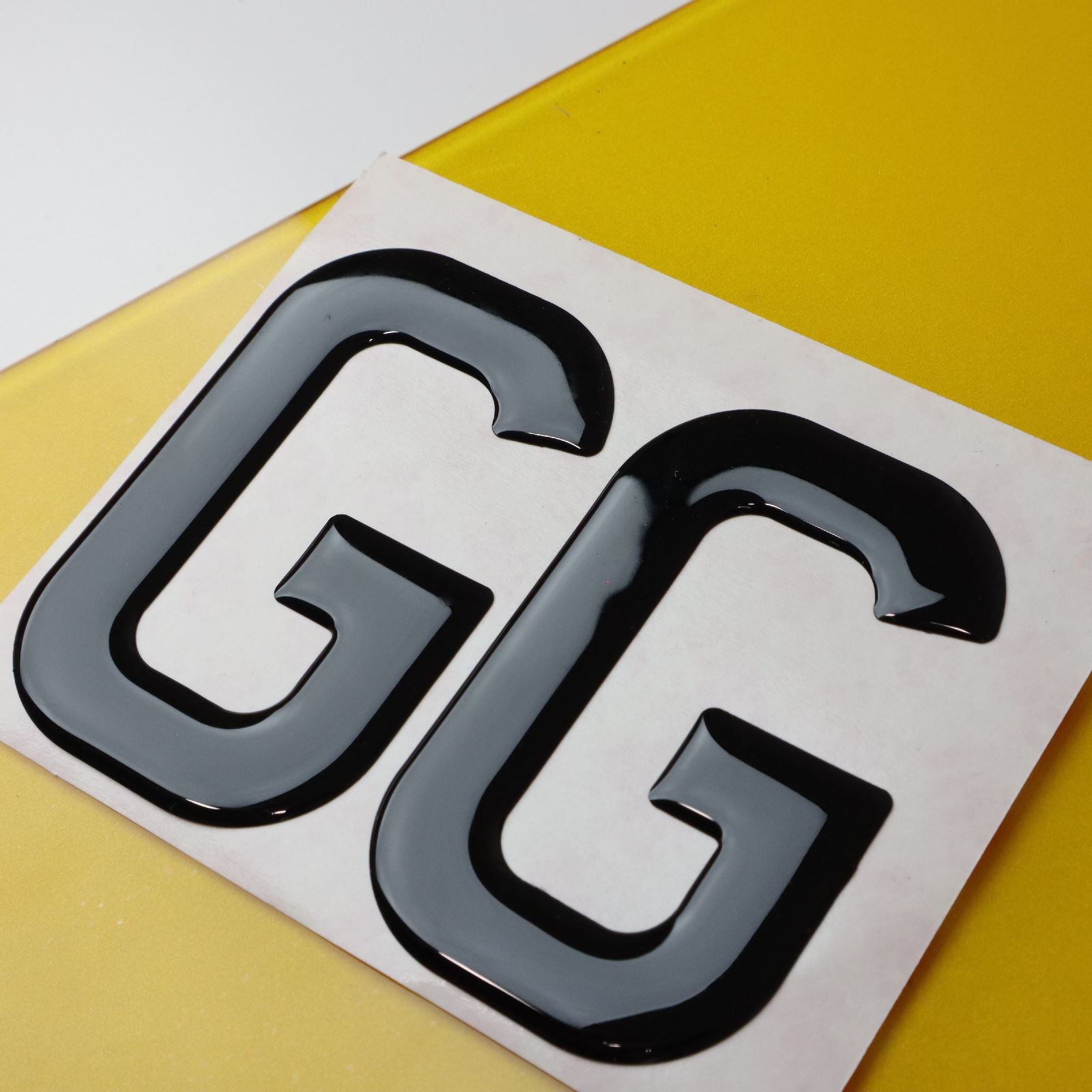 10x 3mm Gloss Acrylic 3D 4D Car Number Plate Letters Digits Wholesale