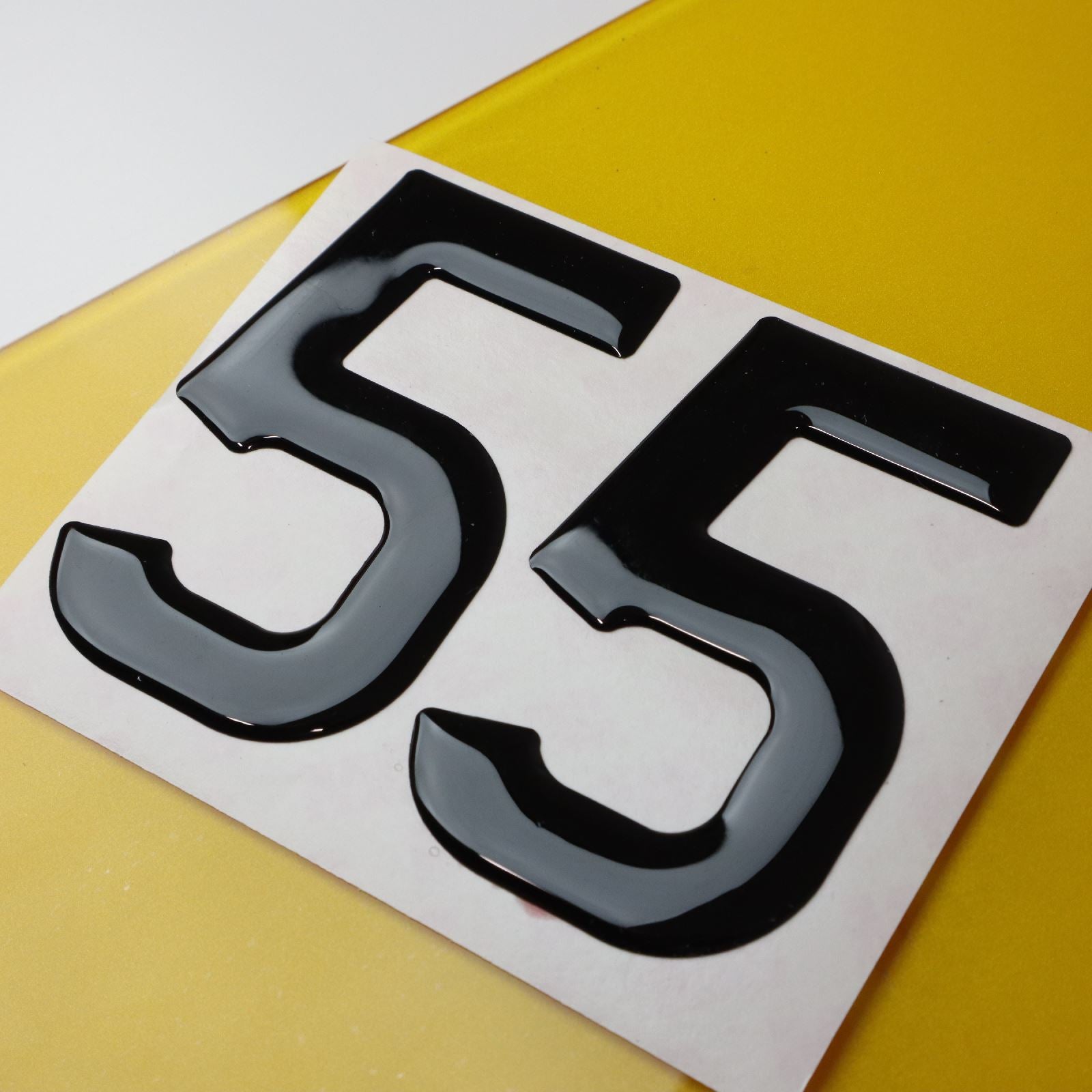 10x 3mm Gloss Acrylic 3D 4D Car Number Plate Letters Digits Wholesale