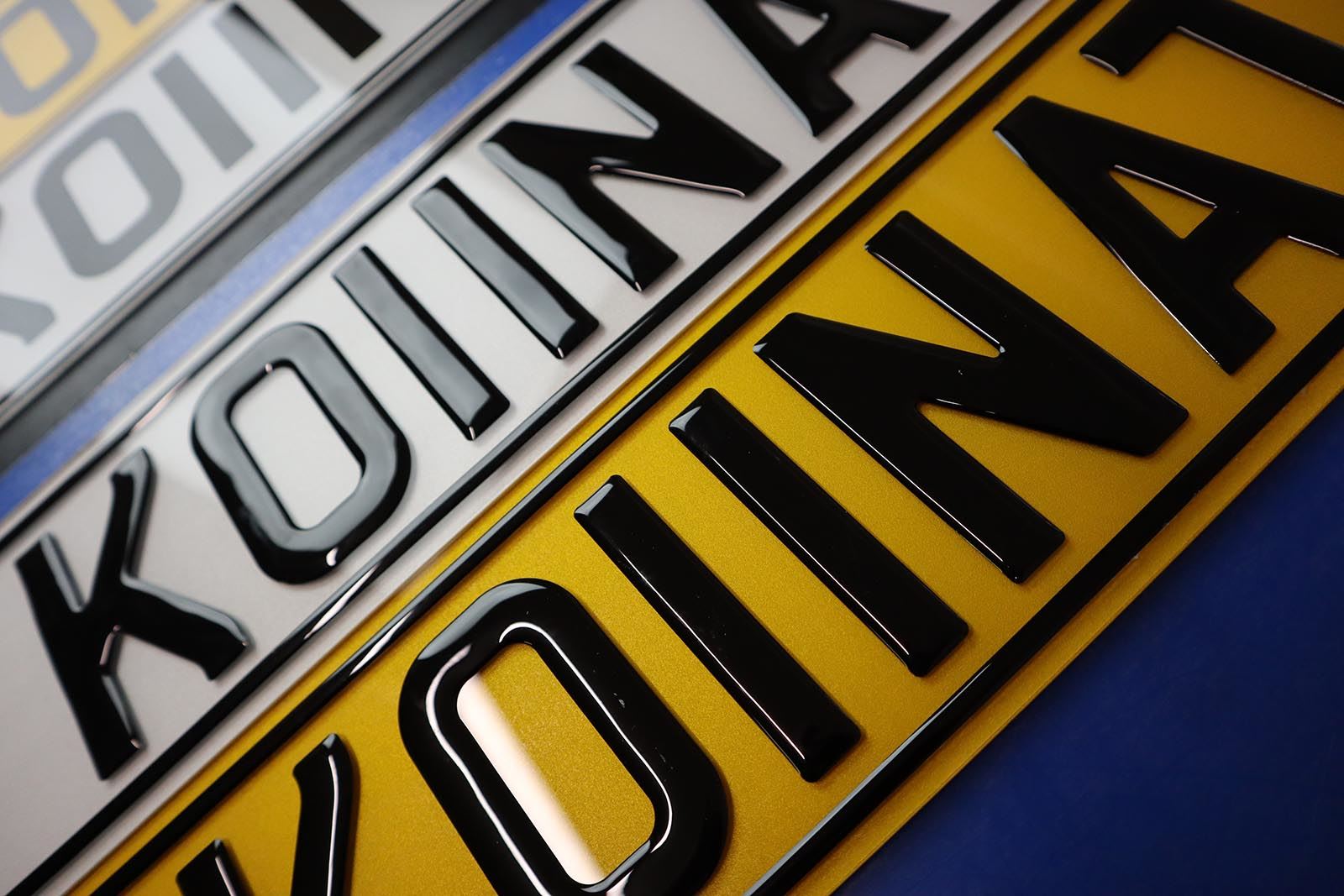 Meena Lite Exclusive 3D Gel Number Plate Borders