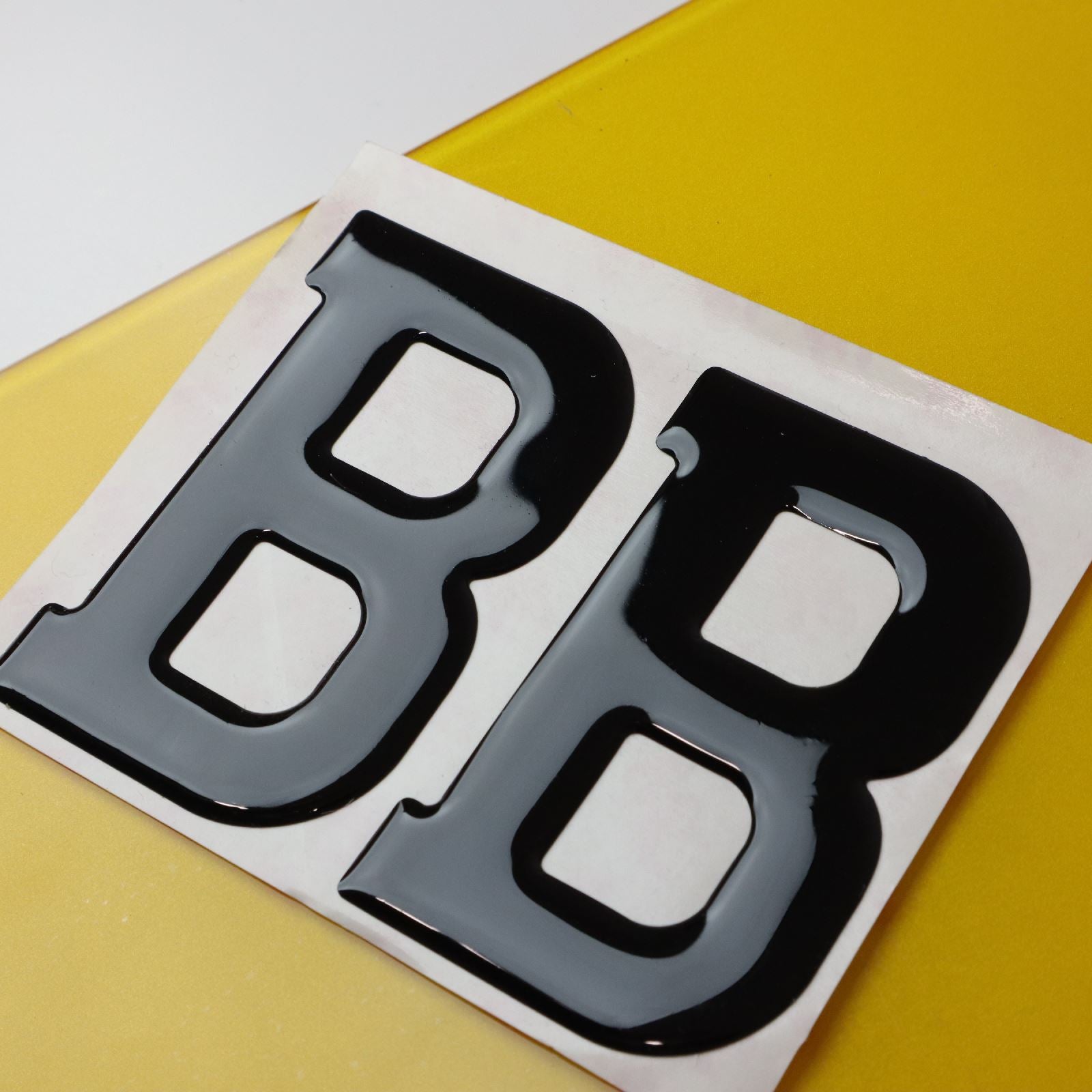 10x 3mm Gloss Acrylic 3D 4D Car Number Plate Letters Digits Wholesale
