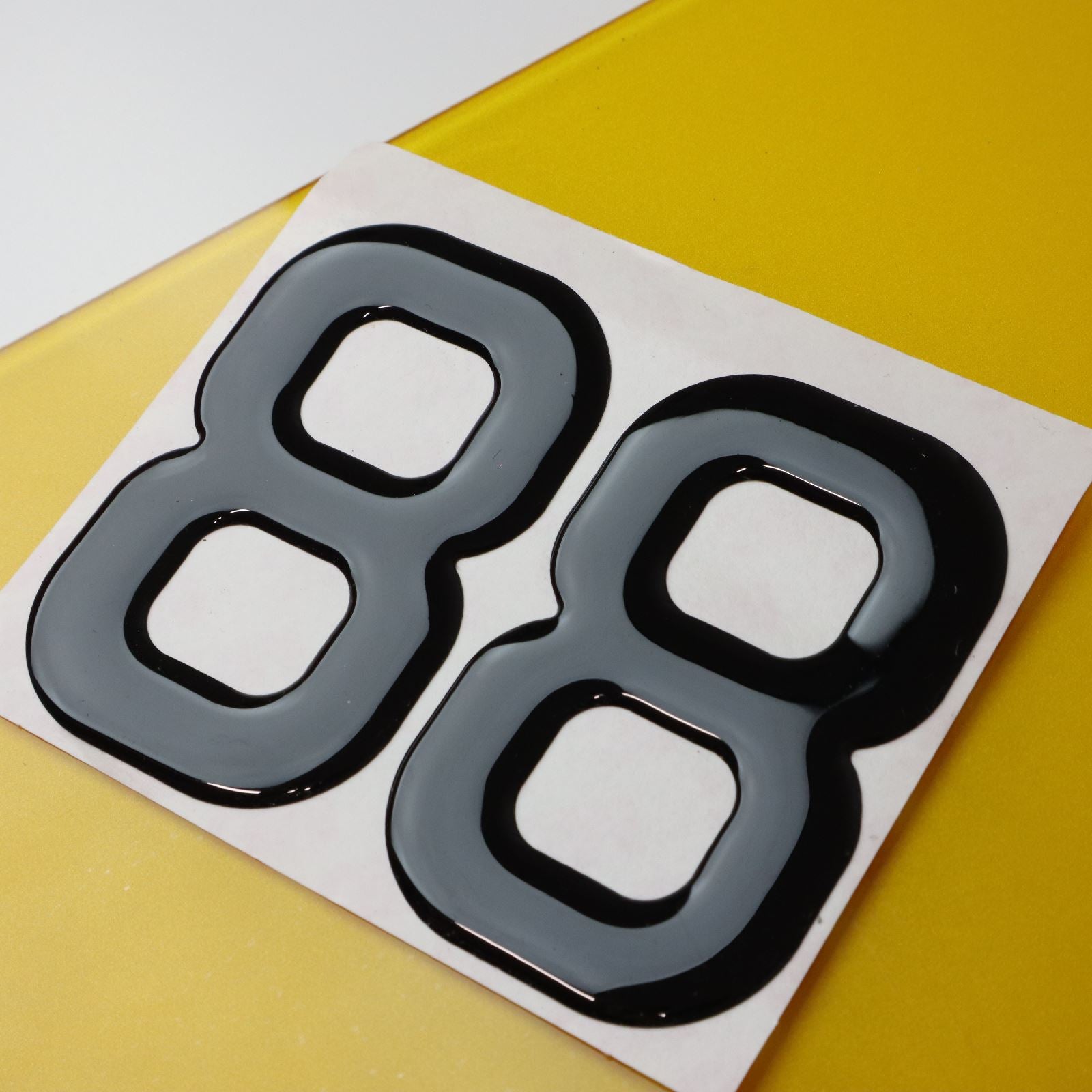 10x 3mm Gloss Acrylic 3D 4D Car Number Plate Letters Digits Wholesale