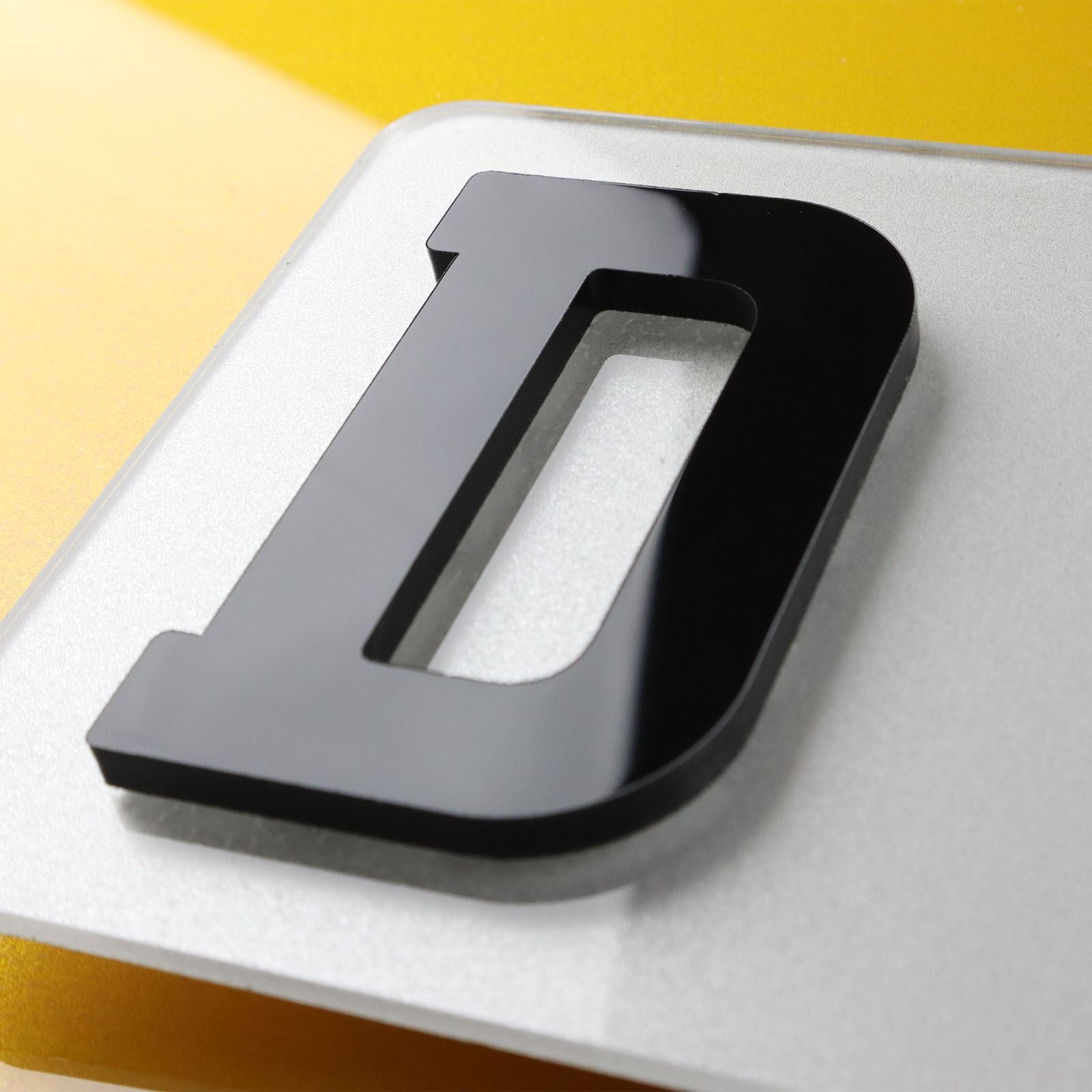 10x 5mm Gloss X-Thick Acrylic 3D 4D Number Plate Letters Digits Wholesale