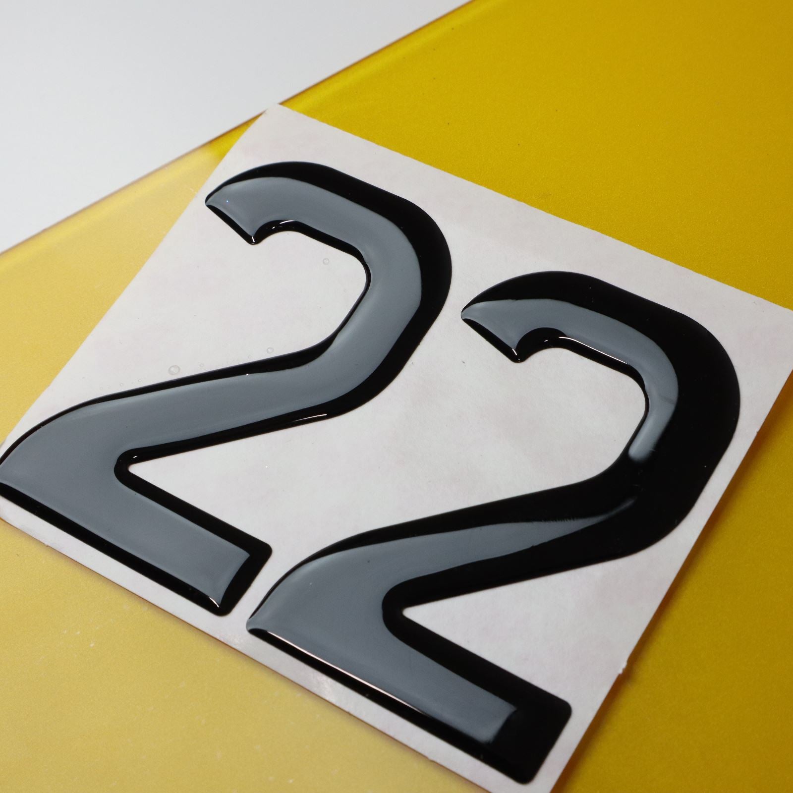 10x 3mm Gloss Acrylic 3D 4D Car Number Plate Letters Digits Wholesale