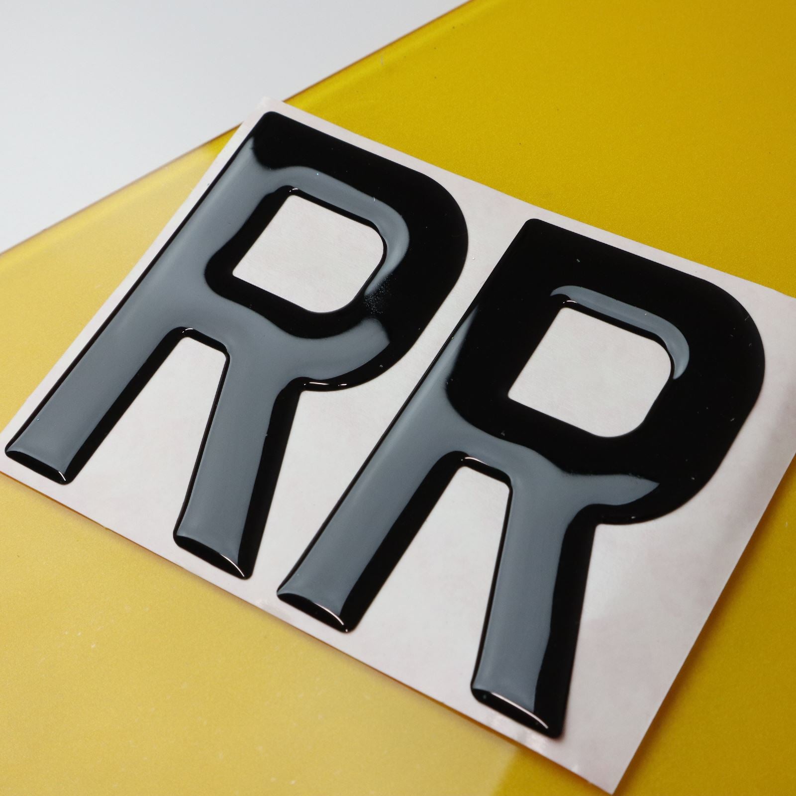 10x 3mm Gloss Acrylic 3D 4D Car Number Plate Letters Digits Wholesale