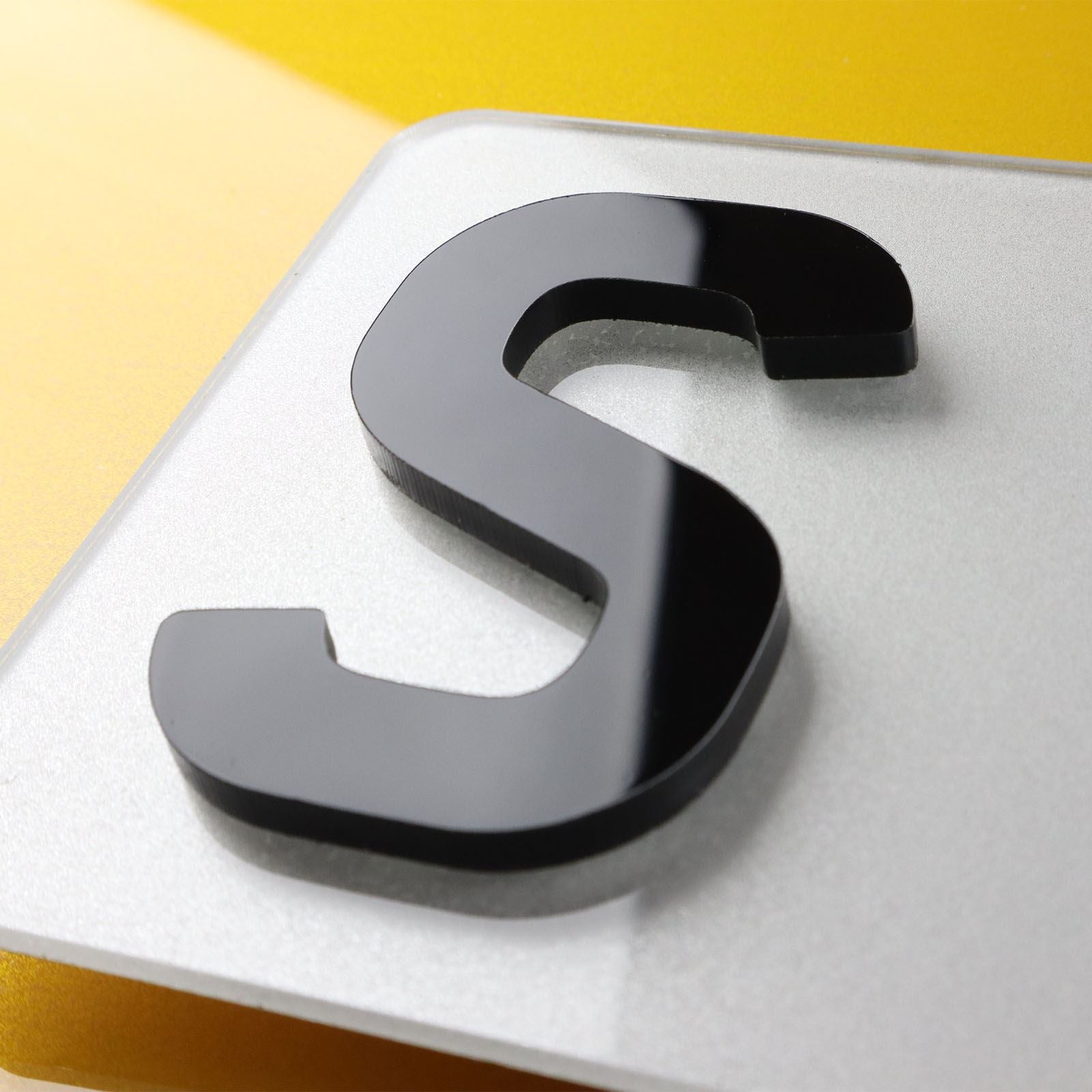 10x 5mm Gloss X-Thick Acrylic 3D 4D Number Plate Letters Digits Wholesale