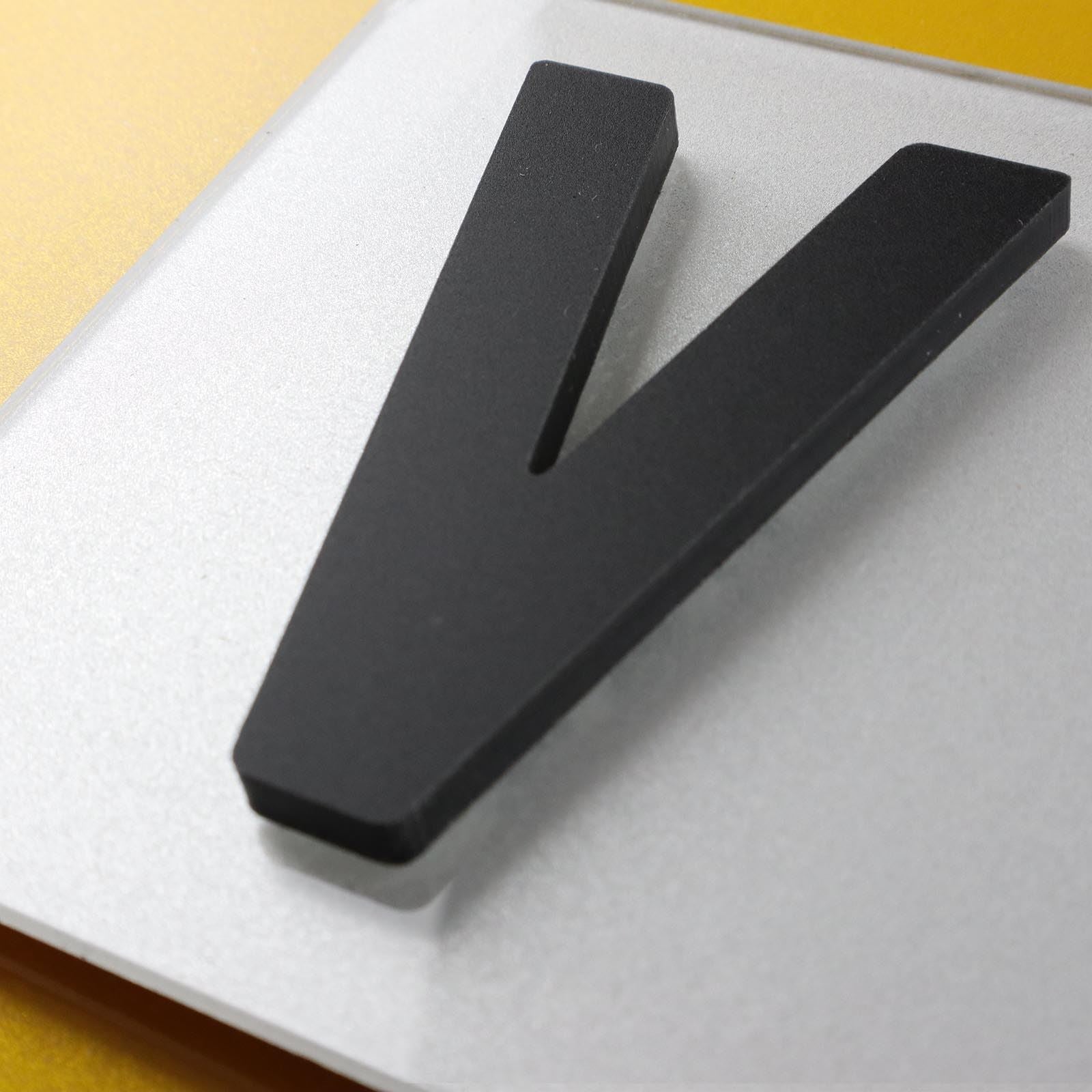 10x 5mm Matte X-Thick Acrylic 3D 4D Number Plate Letters Digits Wholesale