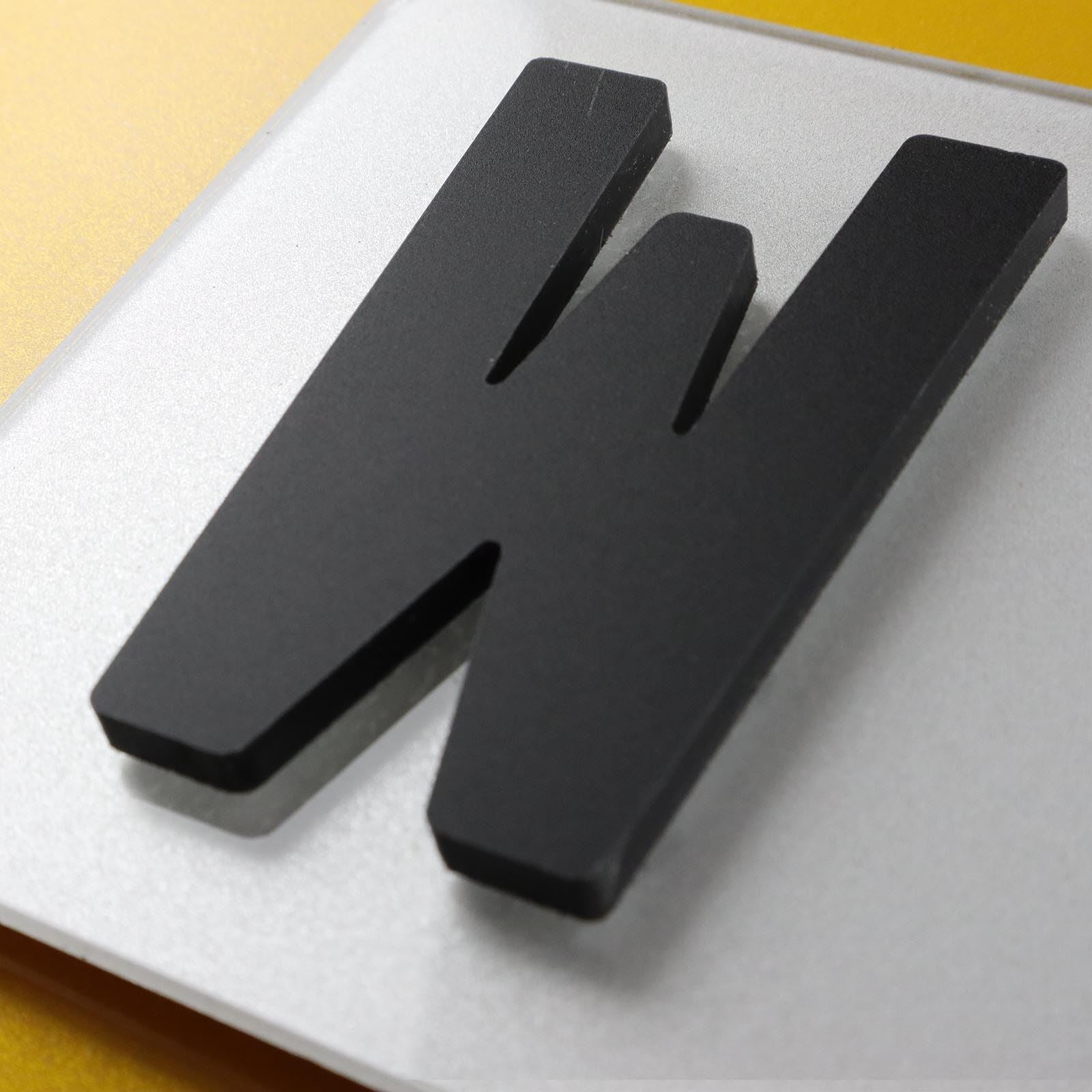 10x 5mm Matte X-Thick Acrylic 3D 4D Number Plate Letters Digits Wholesale