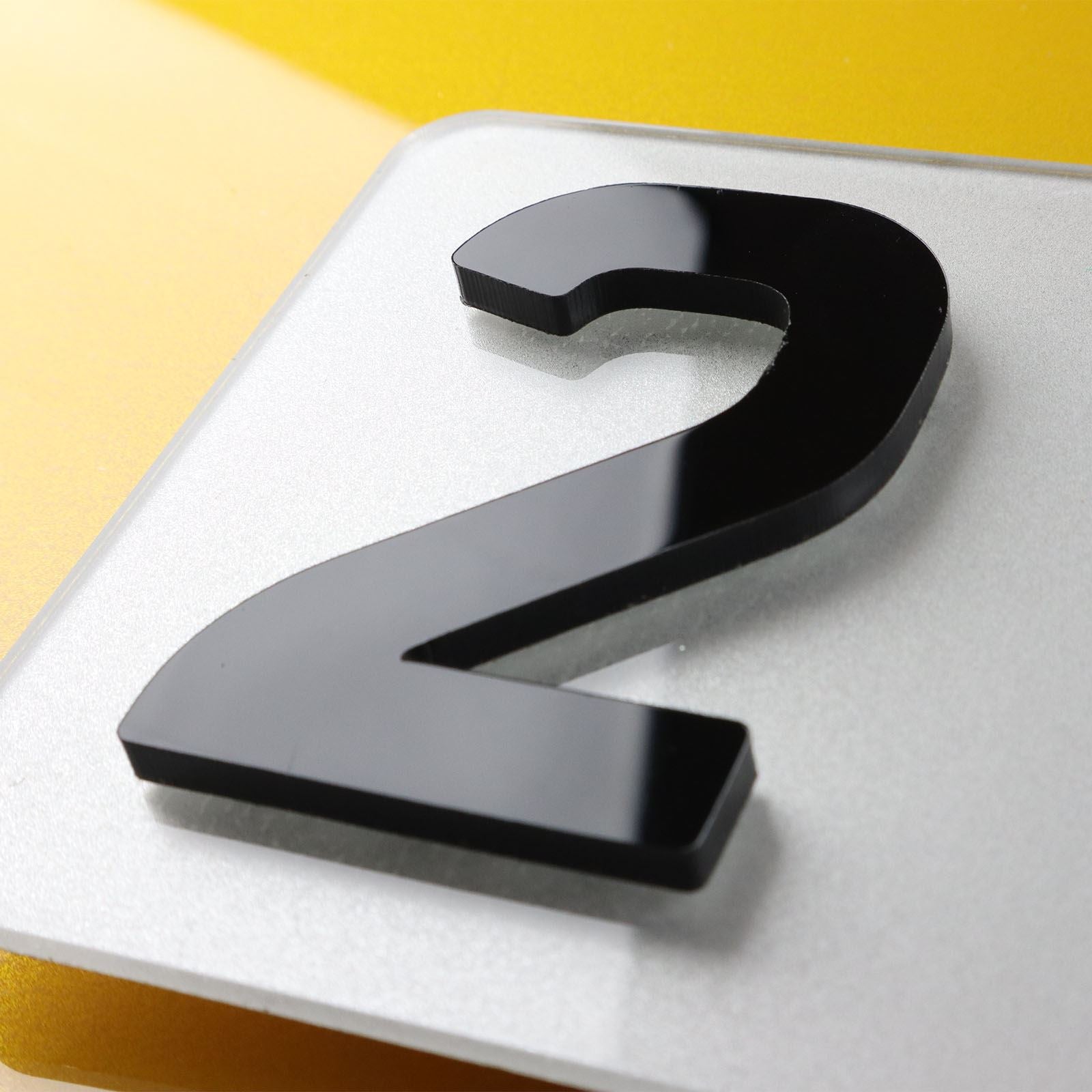 10x 5mm Gloss X-Thick Acrylic 3D 4D Number Plate Letters Digits Wholesale