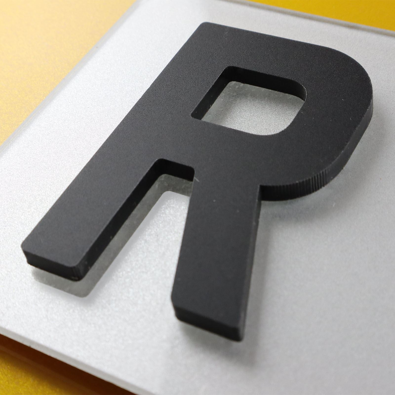 10x 5mm Matte X-Thick Acrylic 3D 4D Number Plate Letters Digits Wholesale