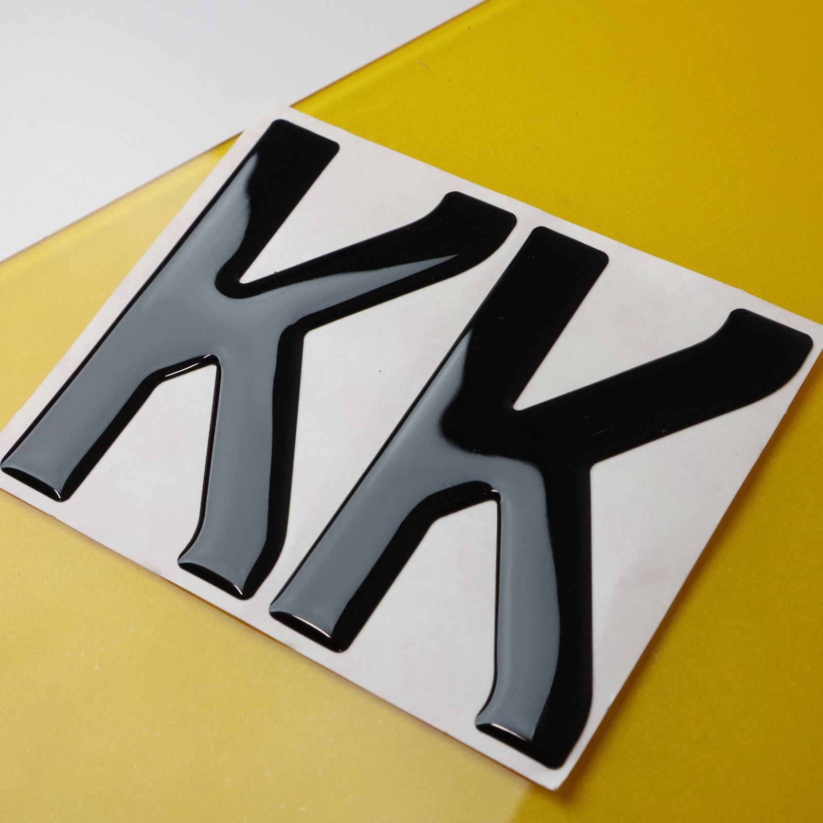 10x 3mm Gloss Acrylic 3D 4D Car Number Plate Letters Digits Wholesale