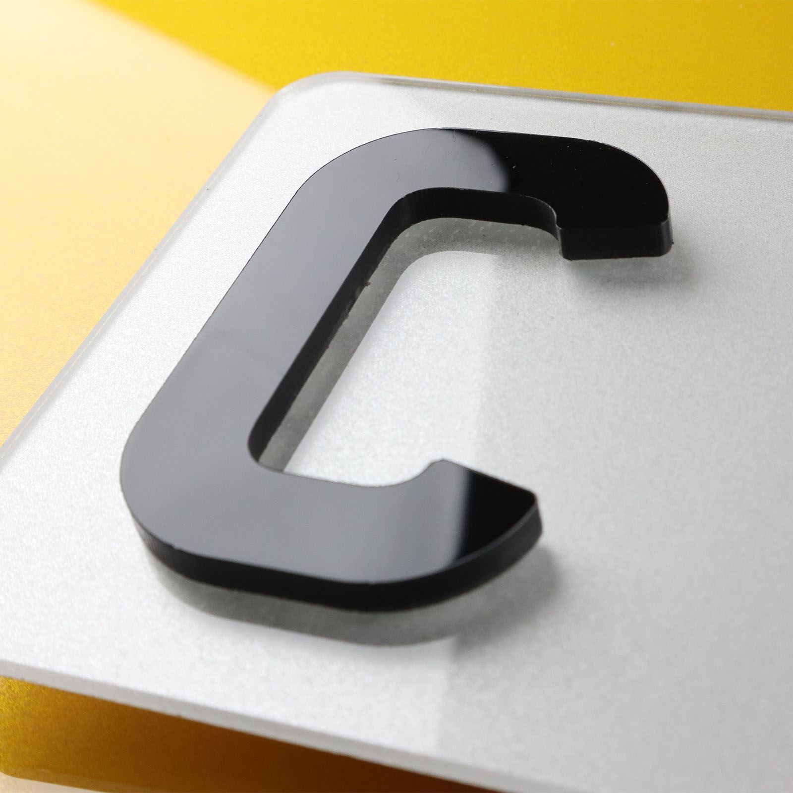 10x 5mm Gloss X-Thick Acrylic 3D 4D Number Plate Letters Digits Wholesale