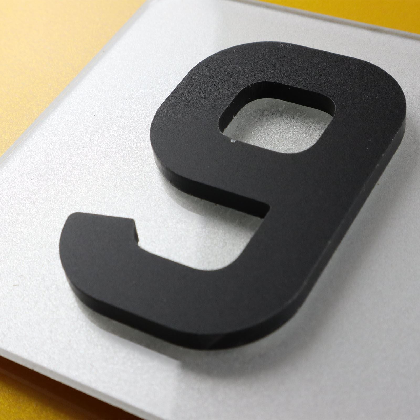 10x 5mm Matte X-Thick Acrylic 3D 4D Number Plate Letters Digits Wholesale