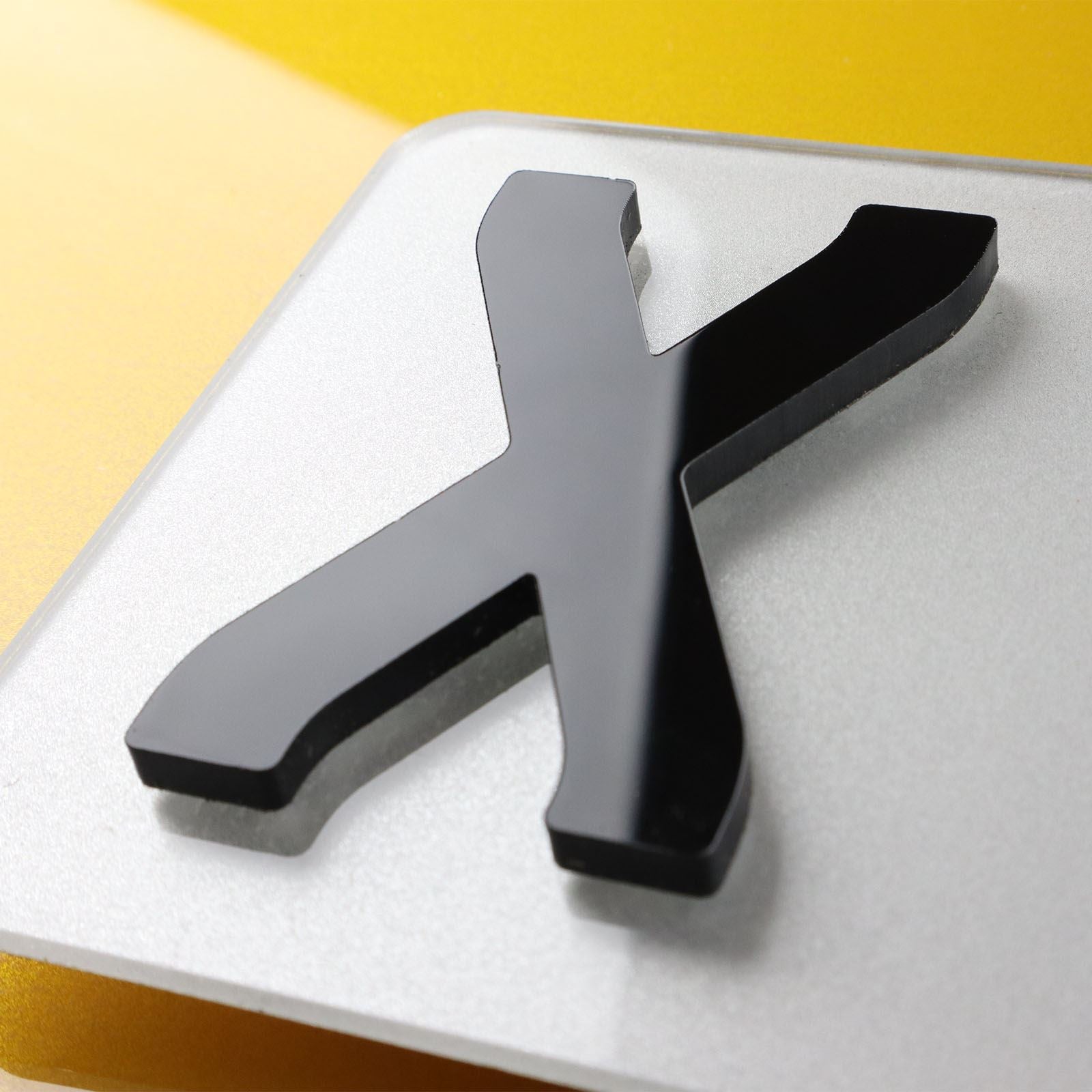 10x 5mm Gloss X-Thick Acrylic 3D 4D Number Plate Letters Digits Wholesale