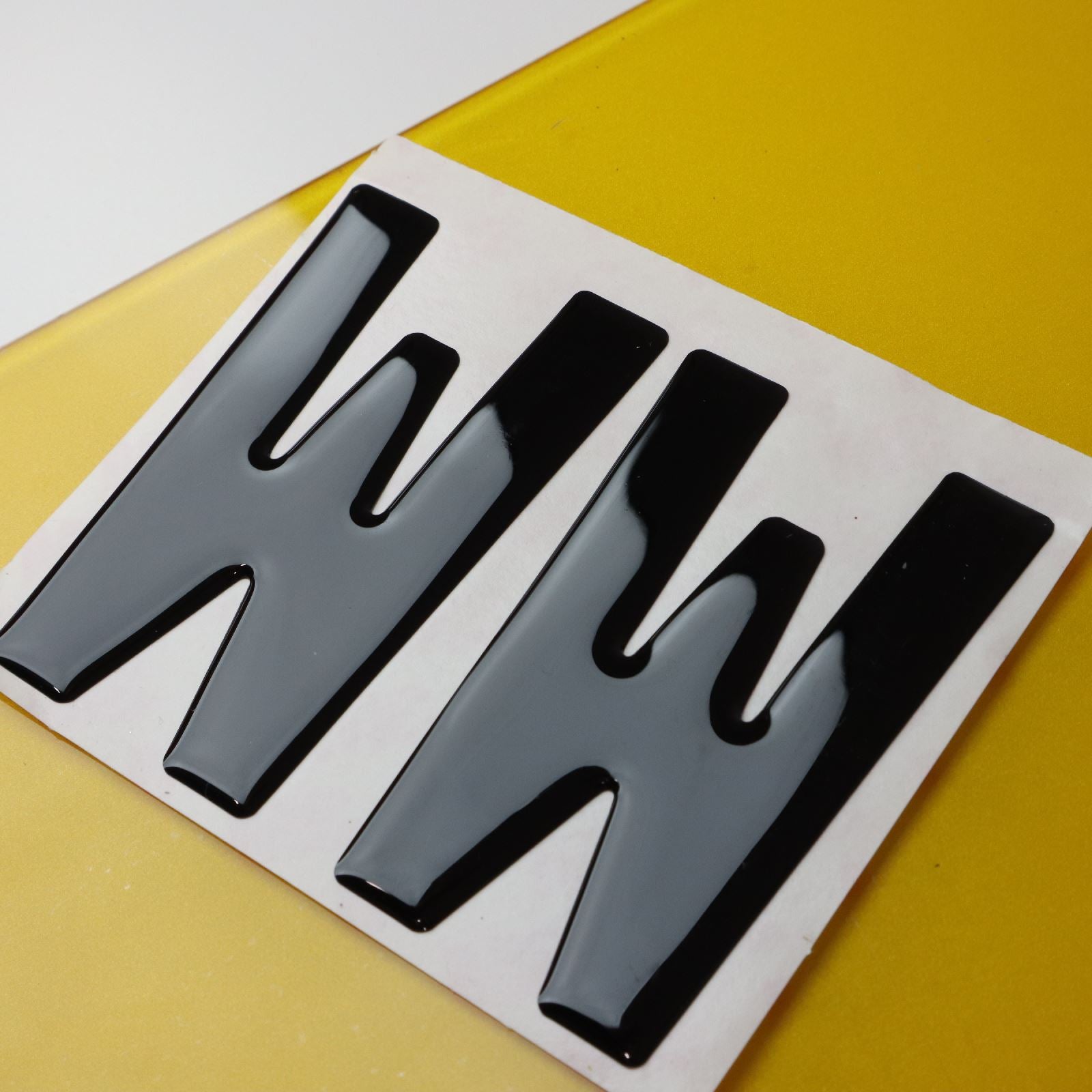 10x 3mm Gloss Acrylic 3D 4D Car Number Plate Letters Digits Wholesale