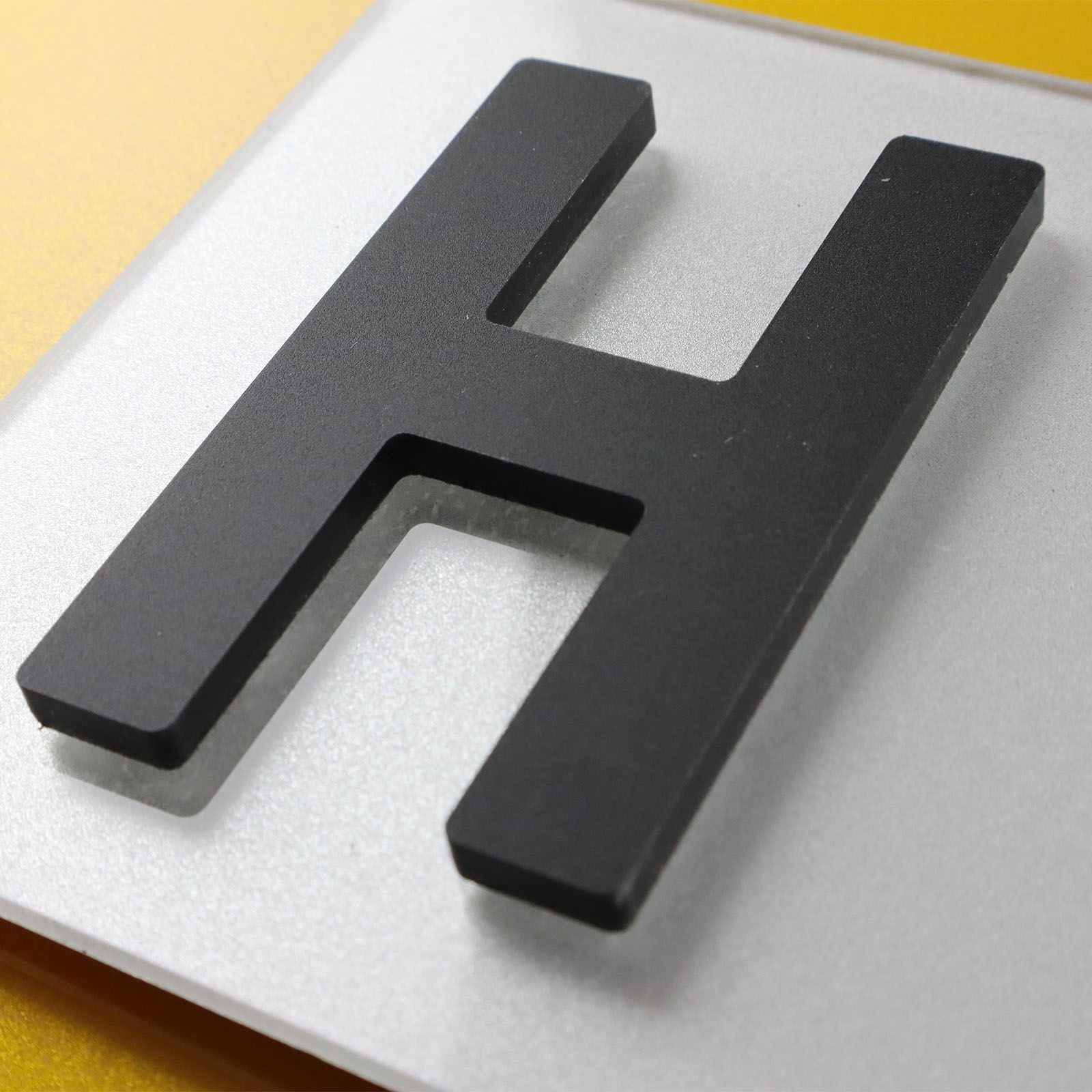 10x 5mm Matte X-Thick Acrylic 3D 4D Number Plate Letters Digits Wholesale