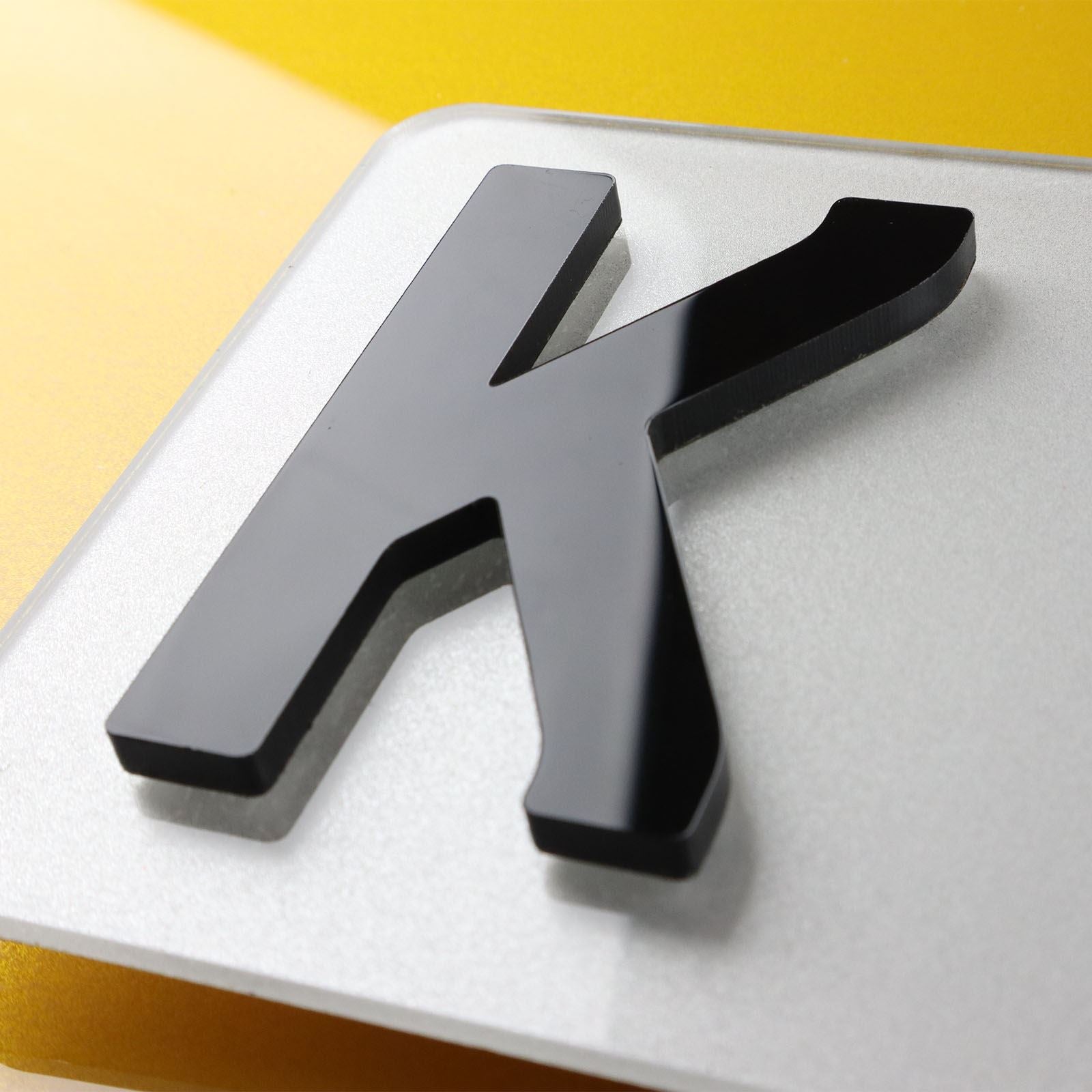 10x 5mm Gloss X-Thick Acrylic 3D 4D Number Plate Letters Digits Wholesale