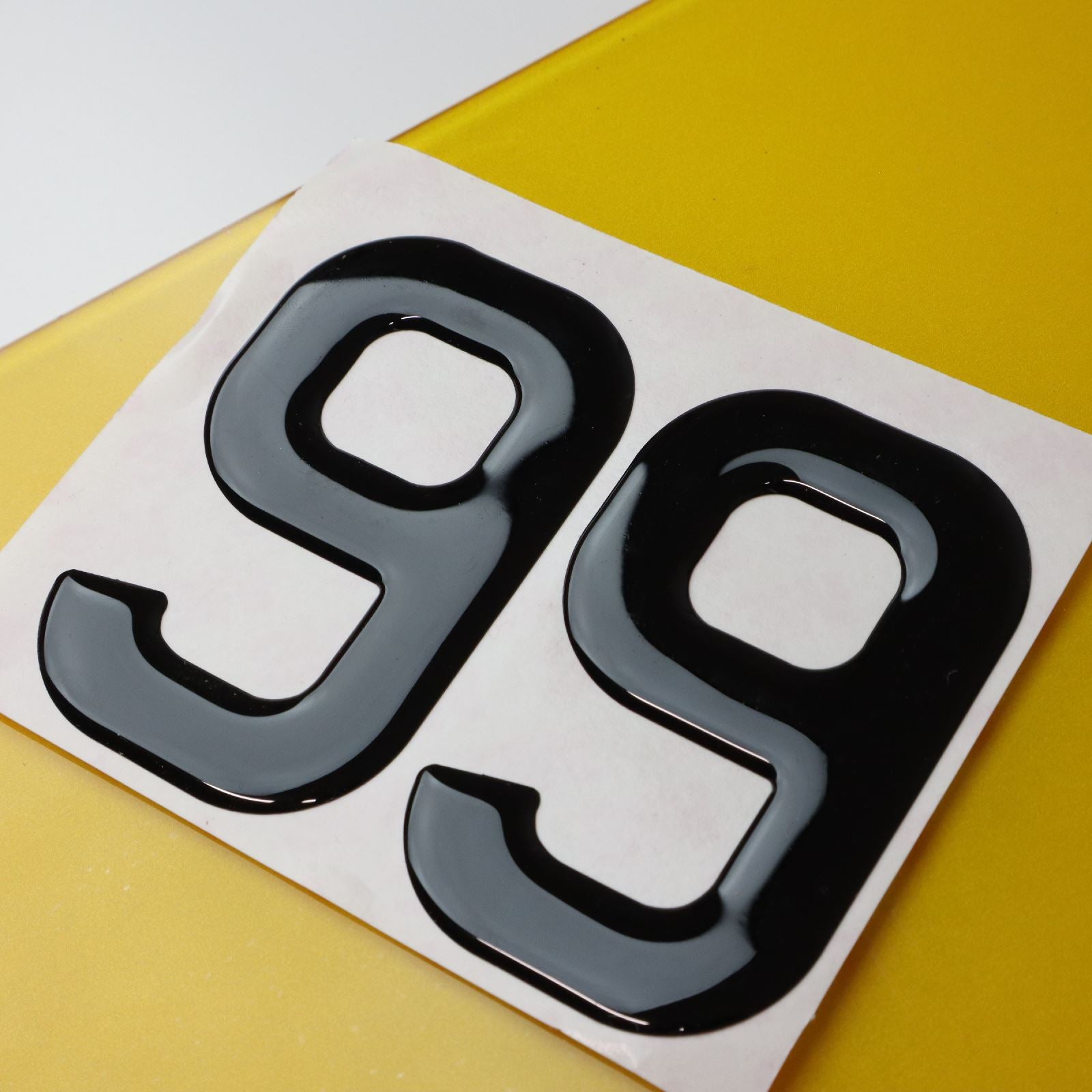 10x 3mm Gloss Acrylic 3D 4D Car Number Plate Letters Digits Wholesale