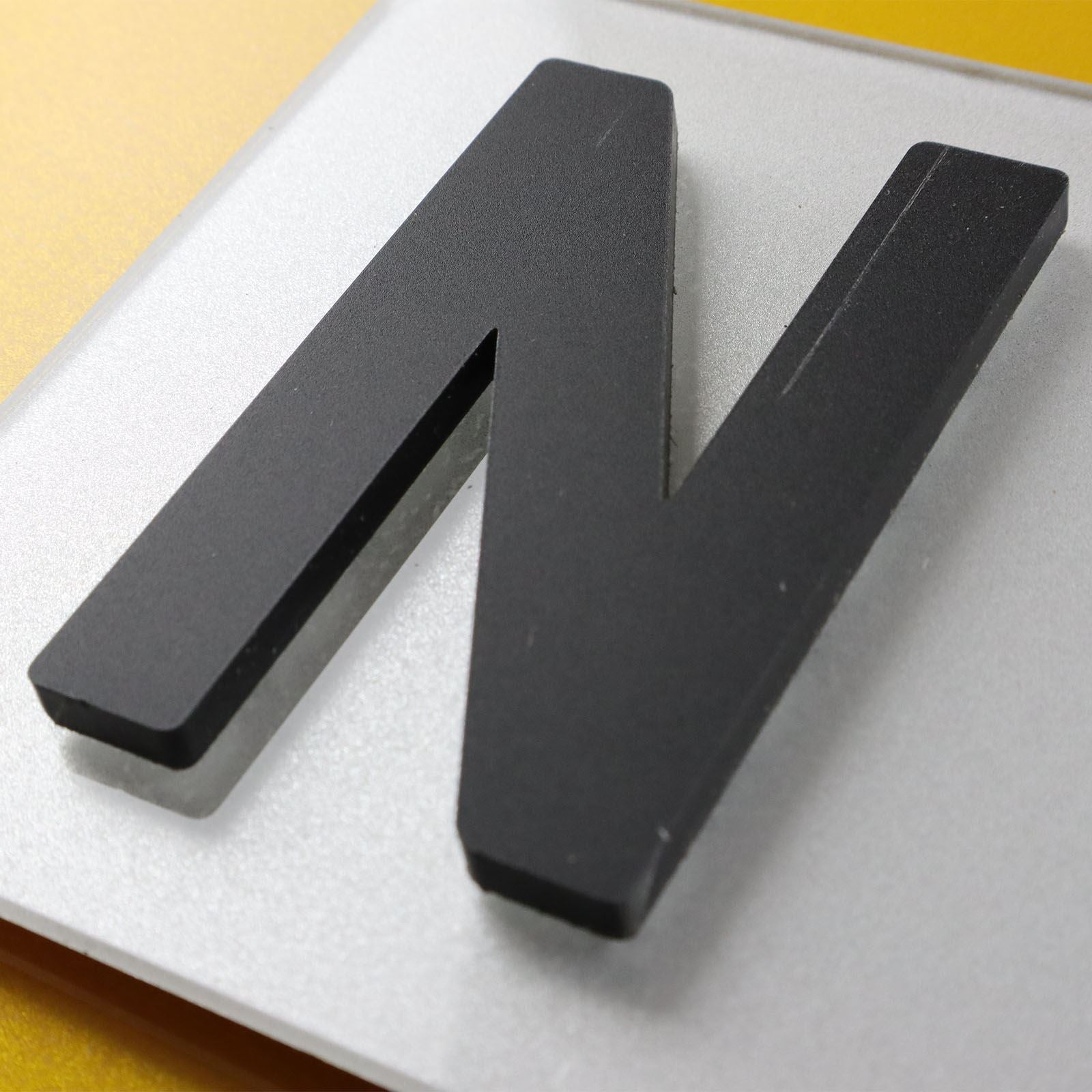 10x 5mm Matte X-Thick Acrylic 3D 4D Number Plate Letters Digits Wholesale