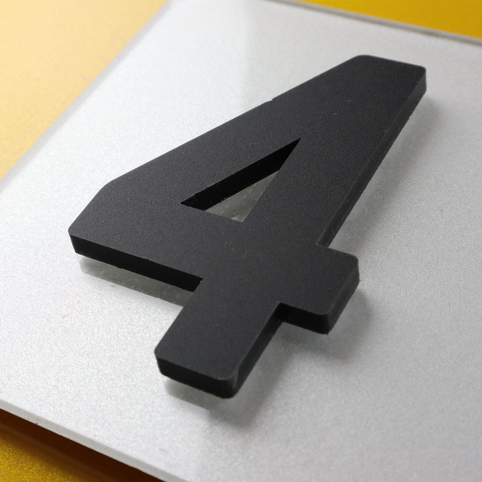 10x 5mm Matte X-Thick Acrylic 3D 4D Number Plate Letters Digits Wholesale
