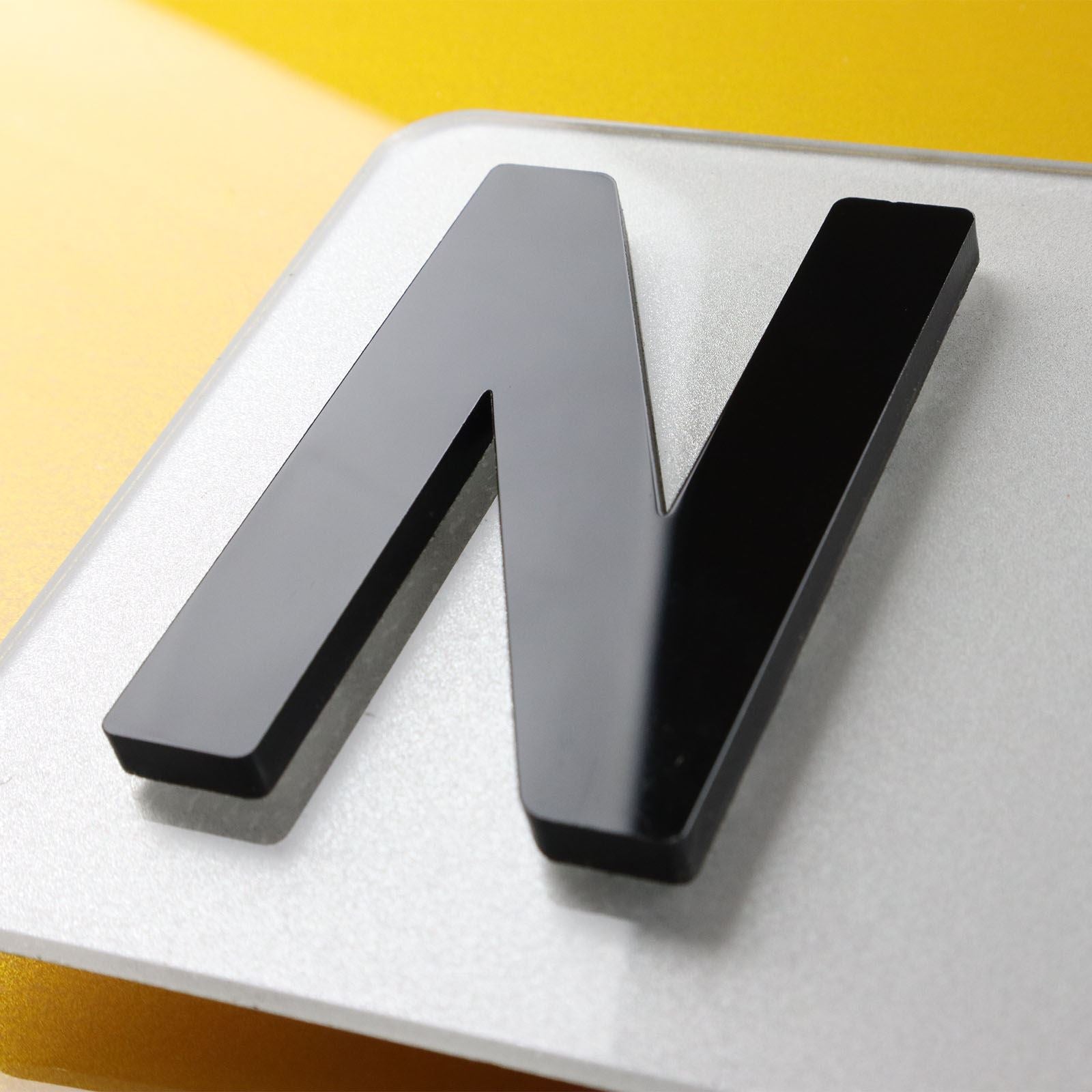 10x 5mm Gloss X-Thick Acrylic 3D 4D Number Plate Letters Digits Wholesale
