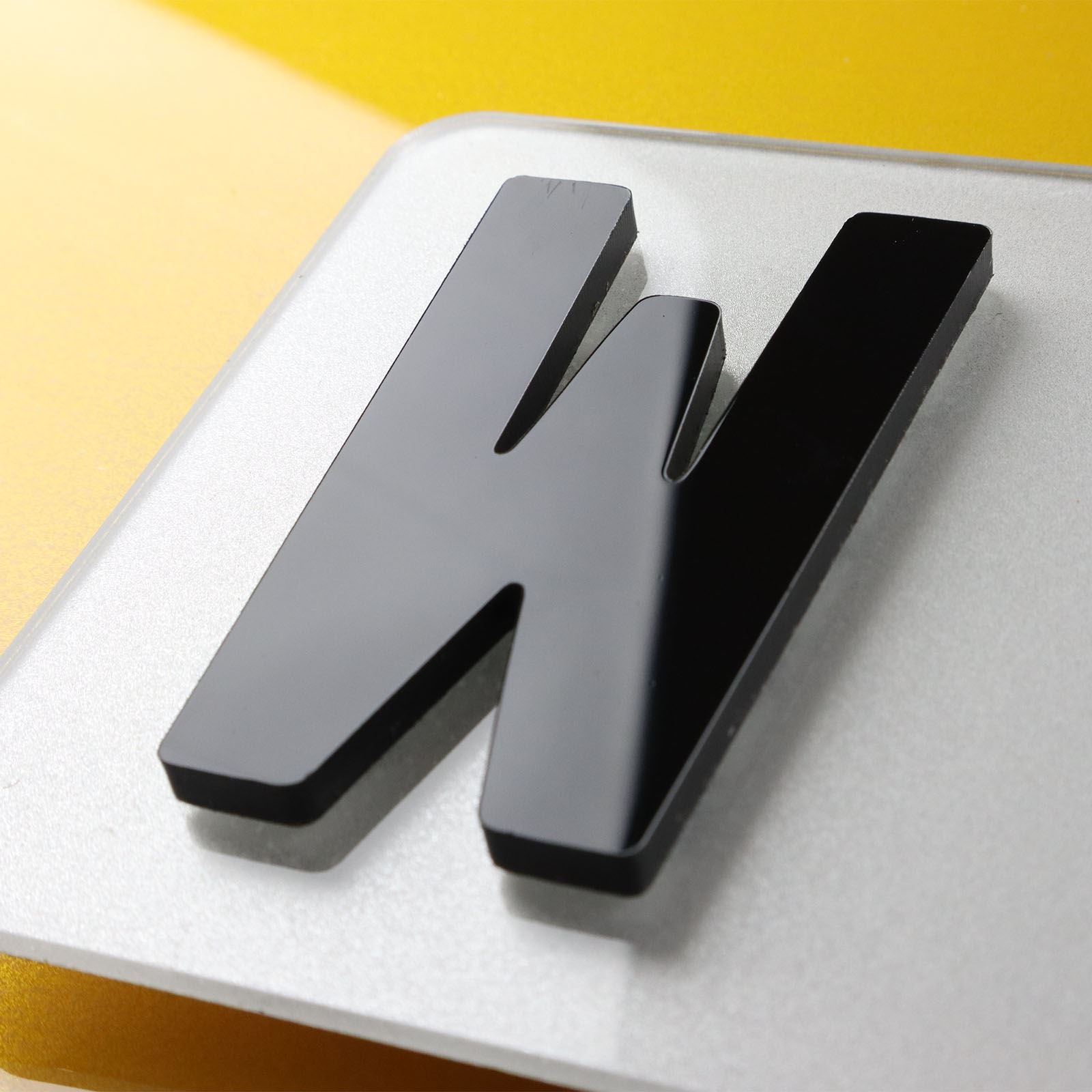 10x 5mm Gloss X-Thick Acrylic 3D 4D Number Plate Letters Digits Wholesale