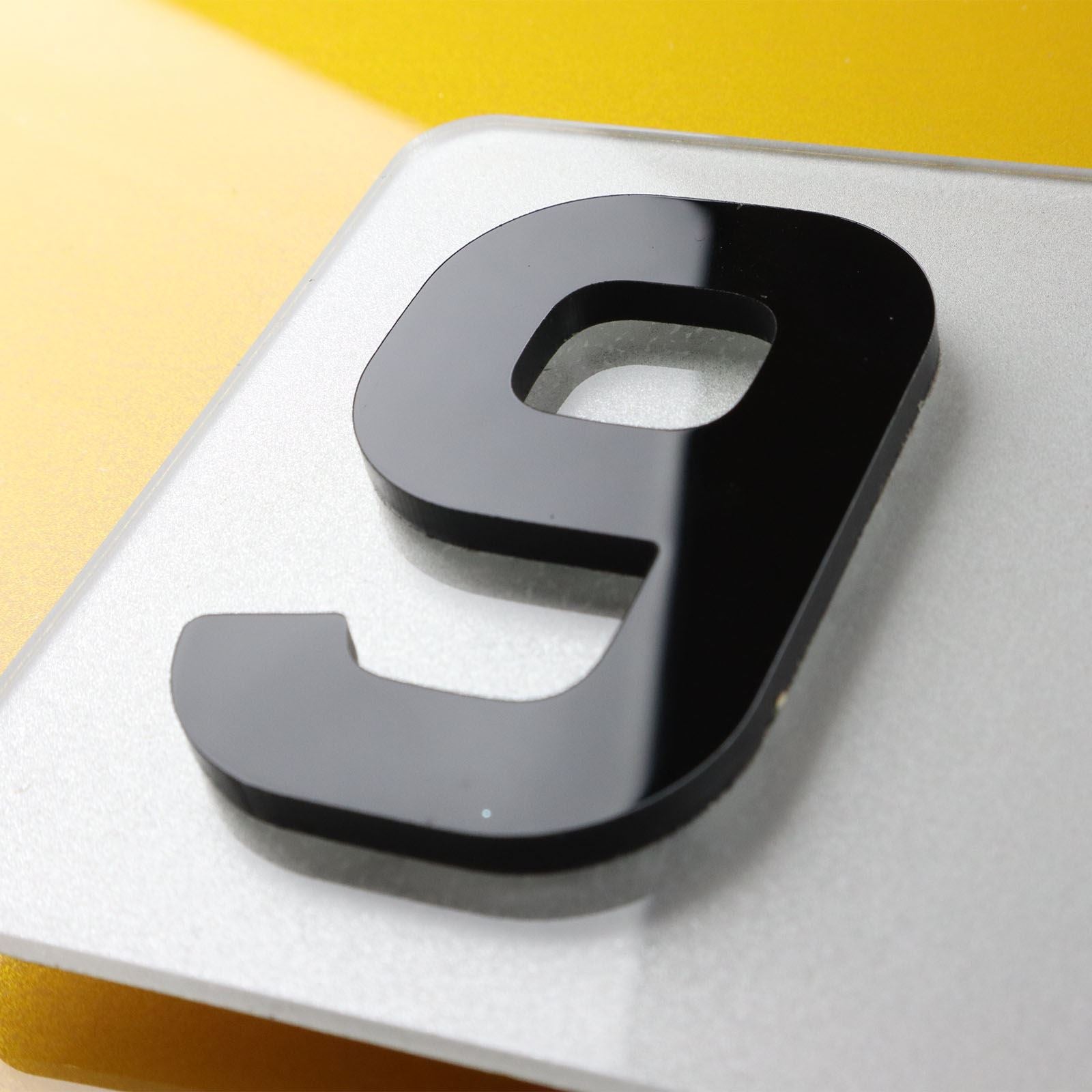 10x 5mm Gloss X-Thick Acrylic 3D 4D Number Plate Letters Digits Wholesale
