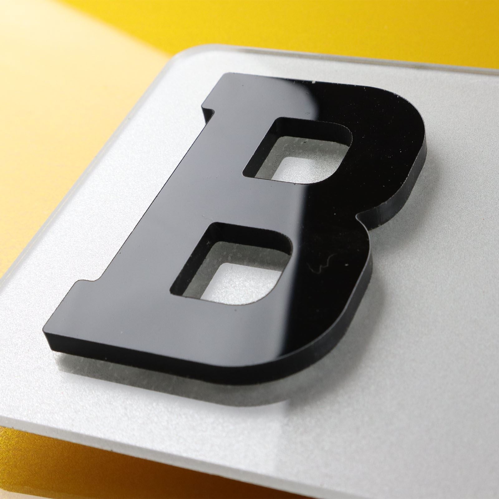 10x 5mm Gloss X-Thick Acrylic 3D 4D Number Plate Letters Digits Wholesale