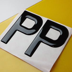 10x Wholesale Gel Letters for Number Plates