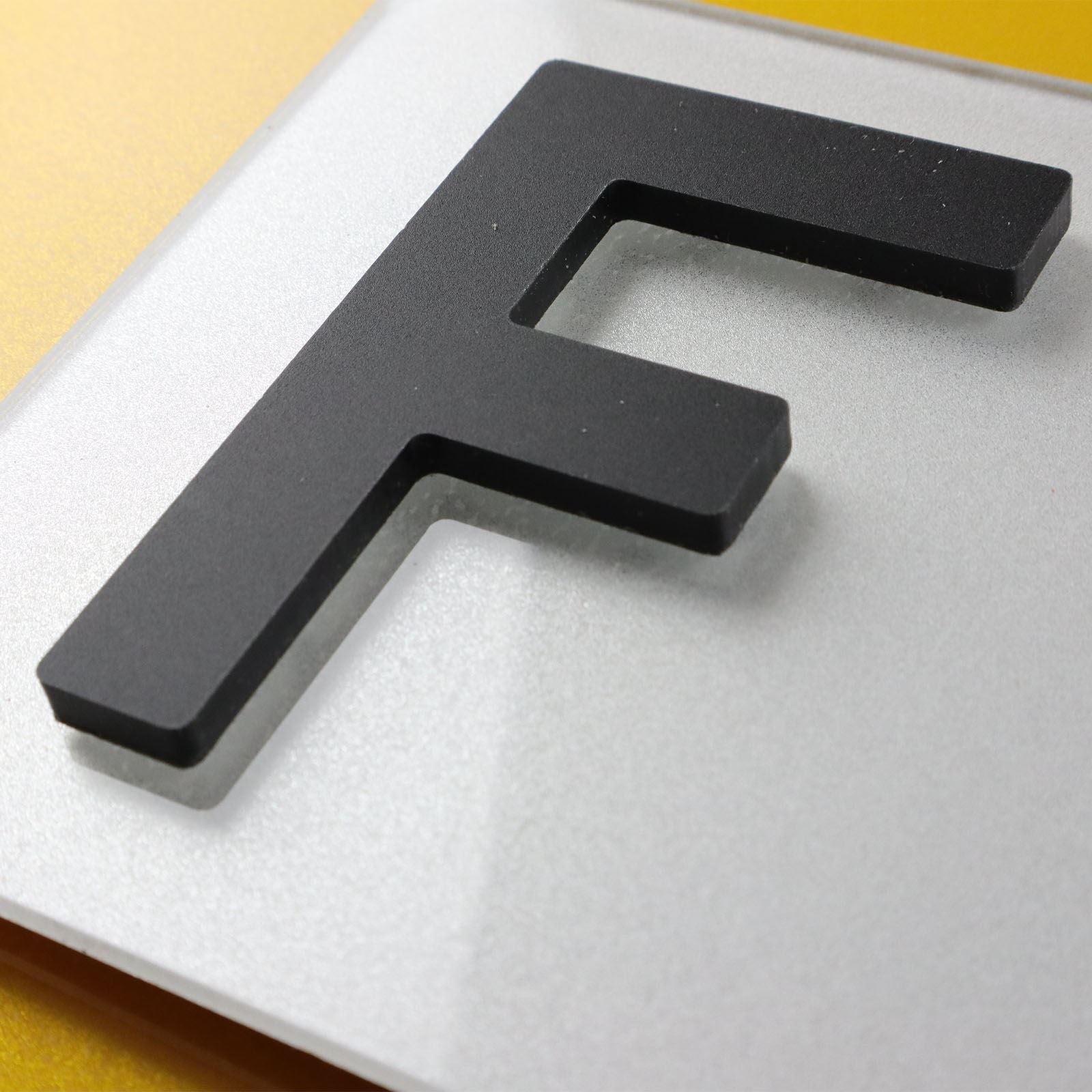 10x 5mm Matte X-Thick Acrylic 3D 4D Number Plate Letters Digits Wholesale