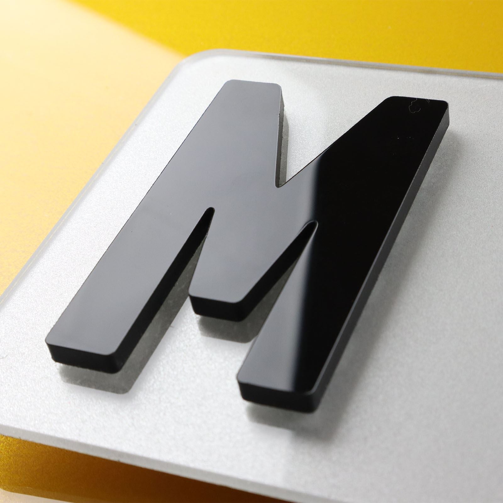10x 5mm Gloss X-Thick Acrylic 3D 4D Number Plate Letters Digits Wholesale