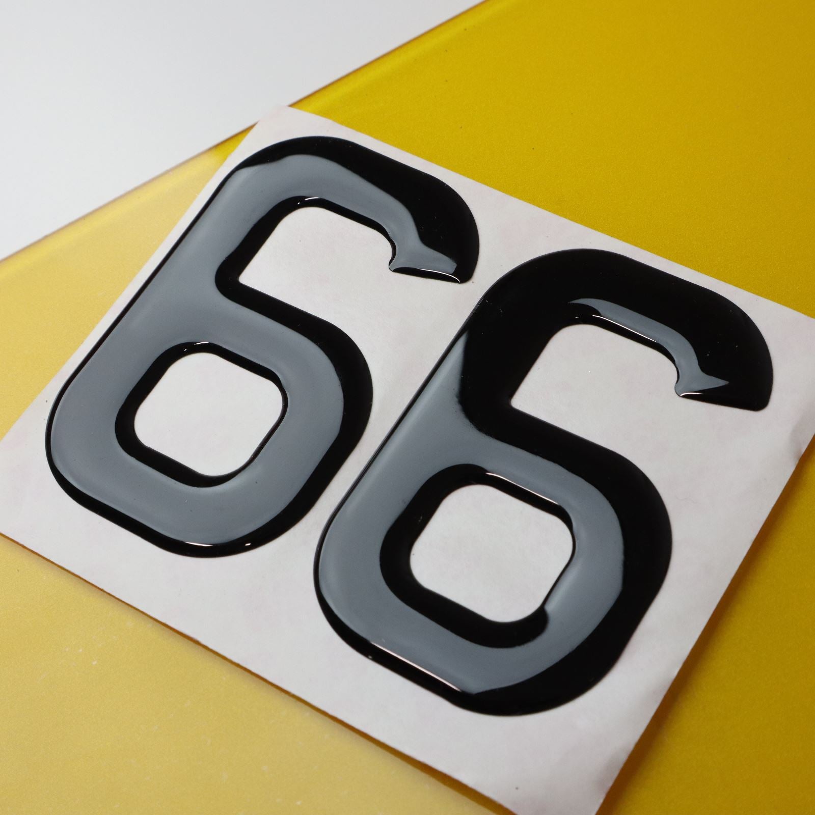 10x 3mm Gloss Acrylic 3D 4D Car Number Plate Letters Digits Wholesale