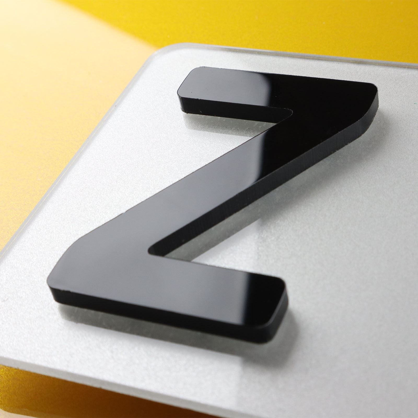 10x 5mm Gloss X-Thick Acrylic 3D 4D Number Plate Letters Digits Wholesale
