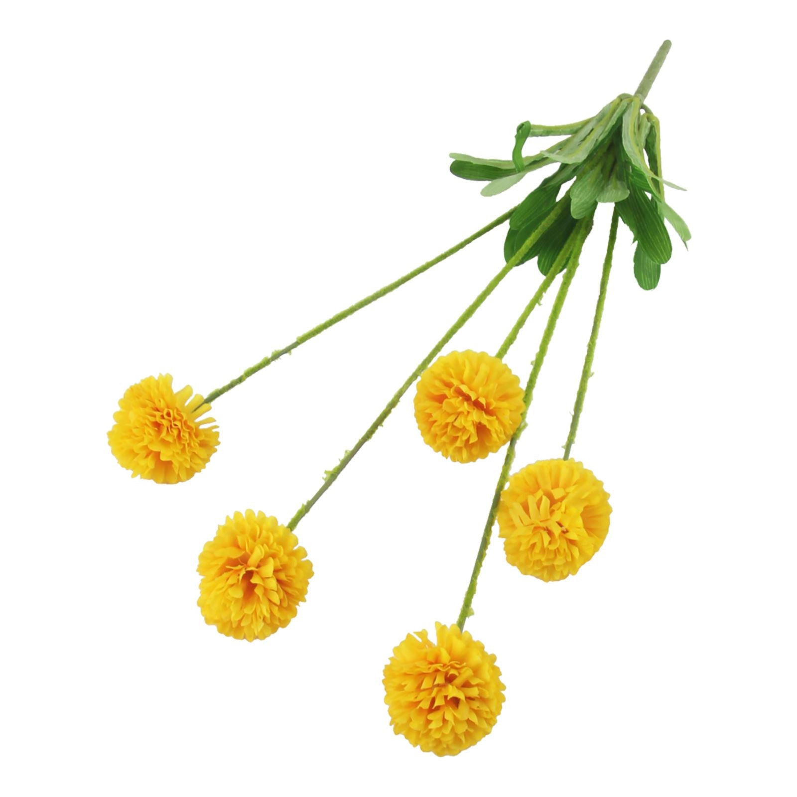 5 Head Small Pompom Flower Spray