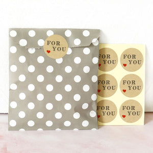 Sticker Sheets - Kraft Paper Self-Adhesive Envelope Seal Sticker FOR YOU