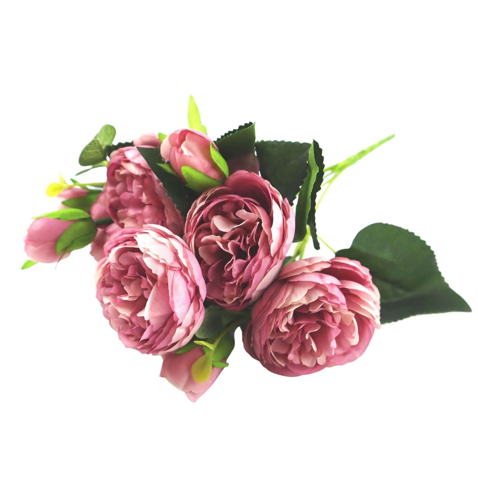 7 Head Large Peony Flower Bunch
