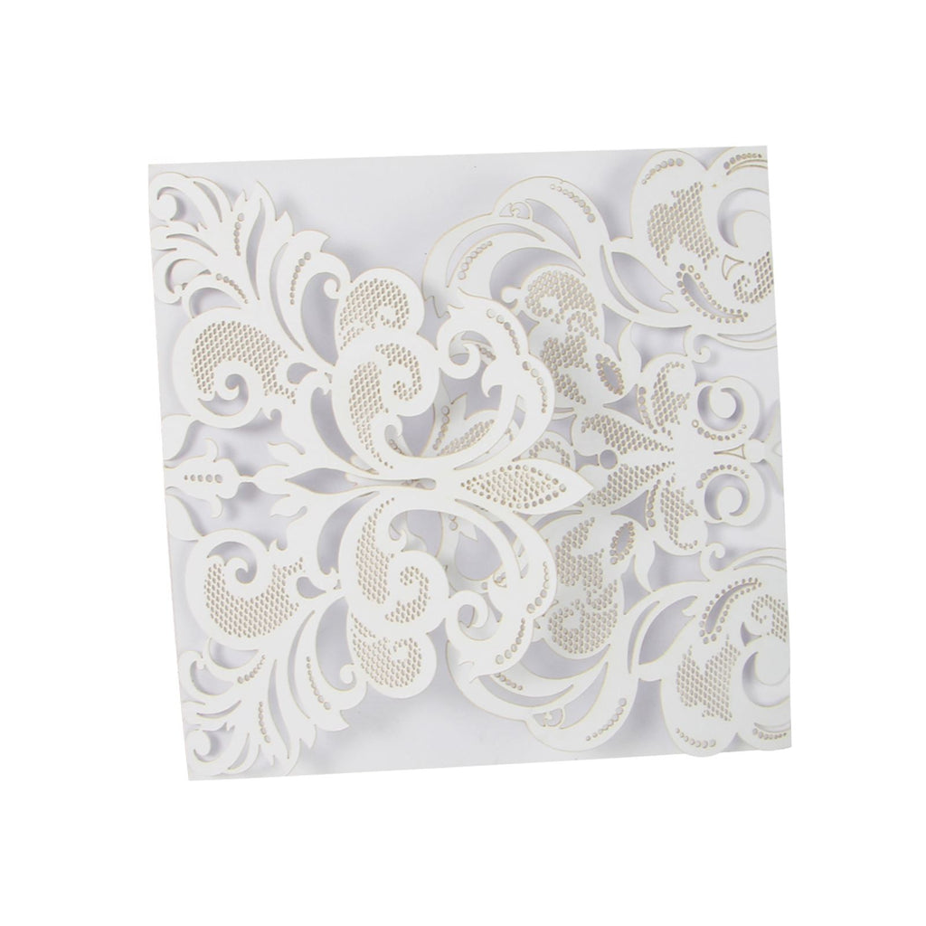 Laser Cut Fold Over Wedding Invitations