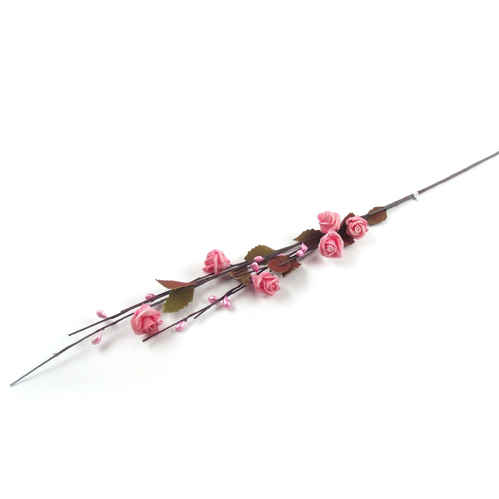 6 Head Small Pastel Rose Spray