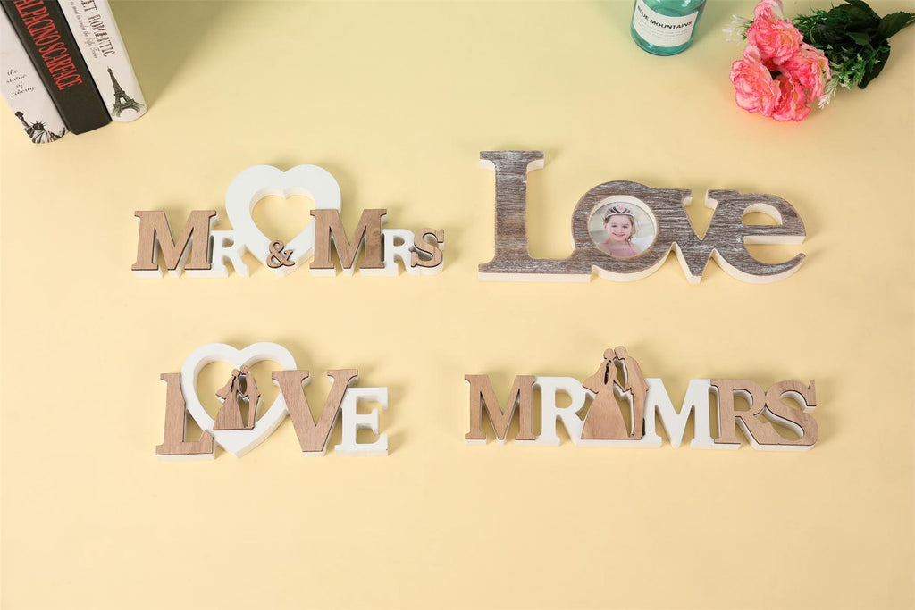 TwoToned Mr & Mrs Love Plaques