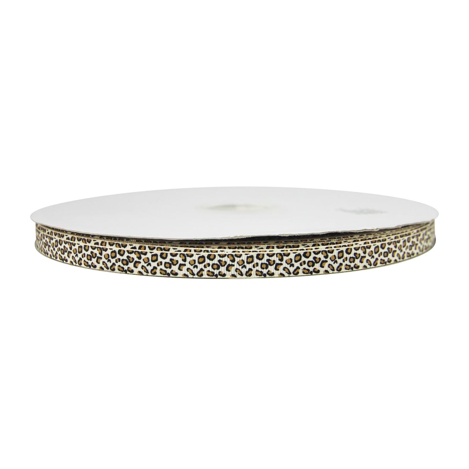 Premium Grosgrain Leopard Print Ribbon - 3 Metres
