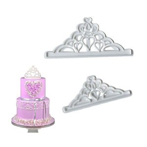 Set of Two Tiara Crown Cookie Cutters